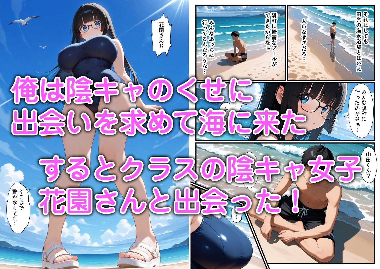 クラスの地味顔巨乳とセフレになった サンプル1ページ目