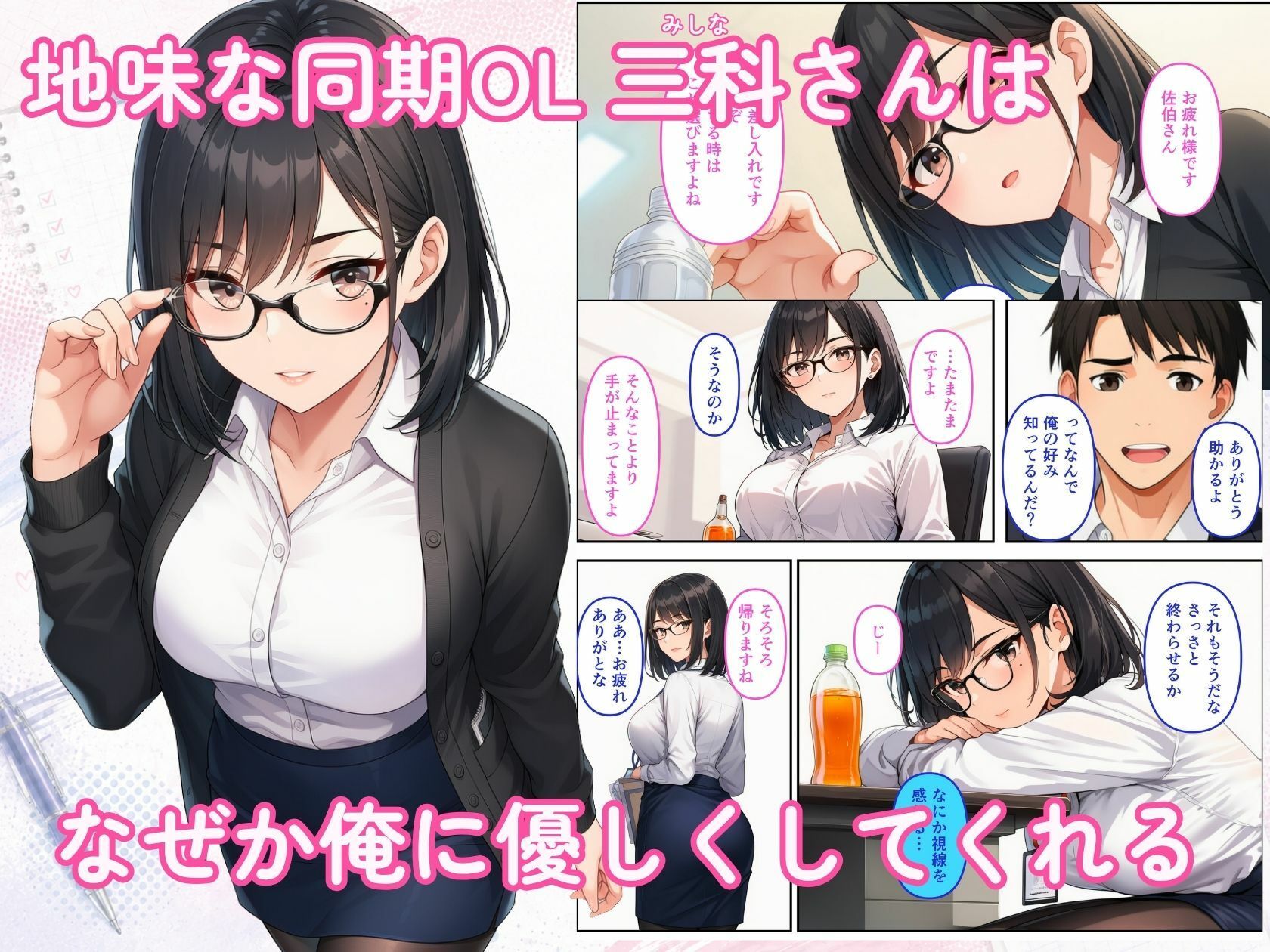 地味な同期OLが俺の観察記録をつけてる距離感バグ痴女だった サンプル1ページ目