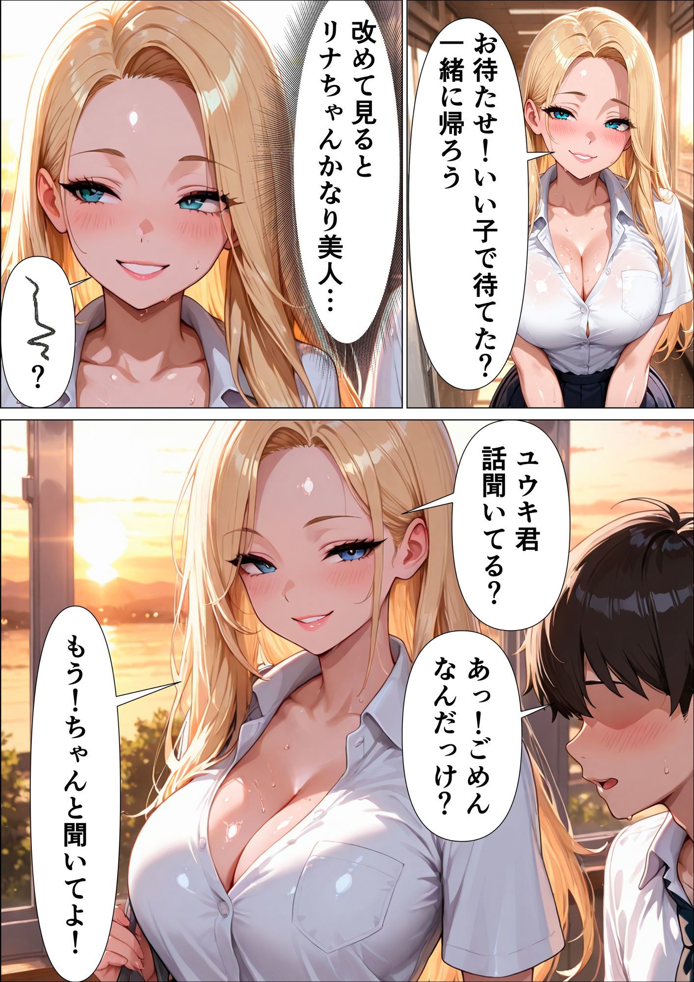 告白してきた優等生がデカチンで逆レ●プしたら気持ち良すぎて童貞チンポに中出しされた話 サンプル3ページ目