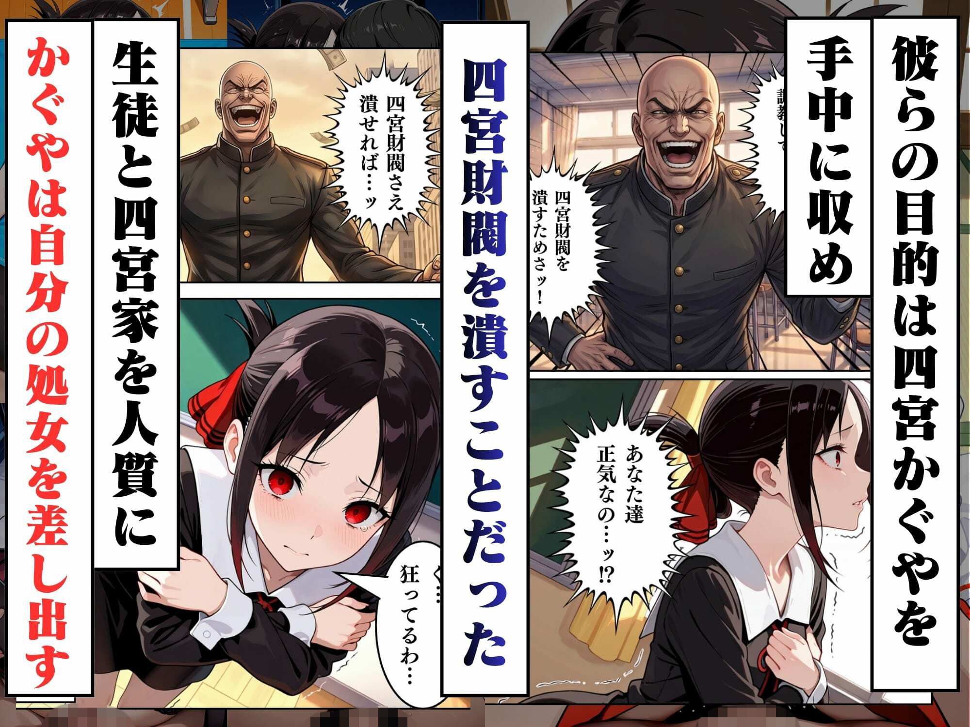 かぐや様を調教。強●絶頂と快楽地獄で壊される サンプル3ページ目