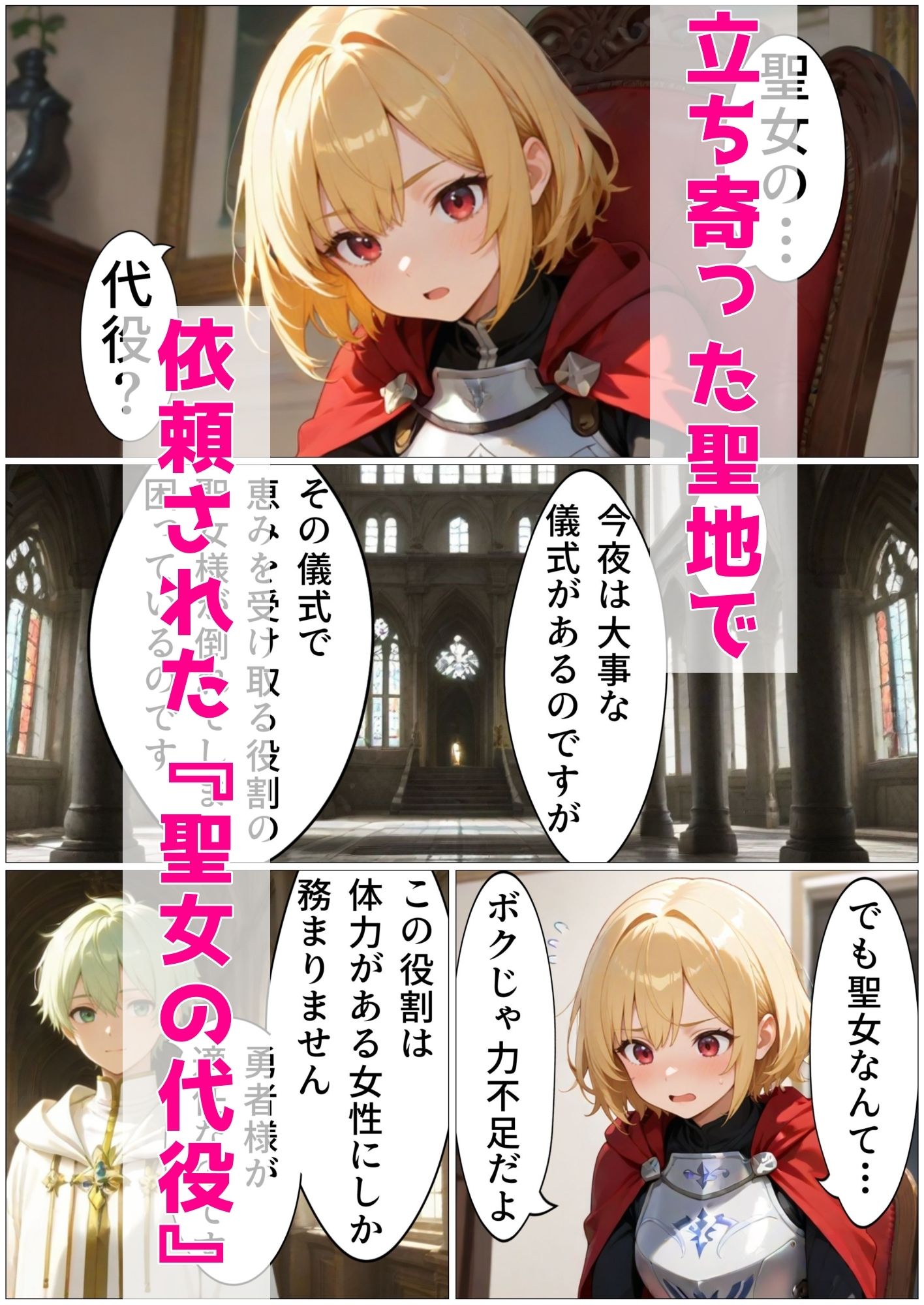 勇者は聖女に入りますか？ サンプル3ページ目
