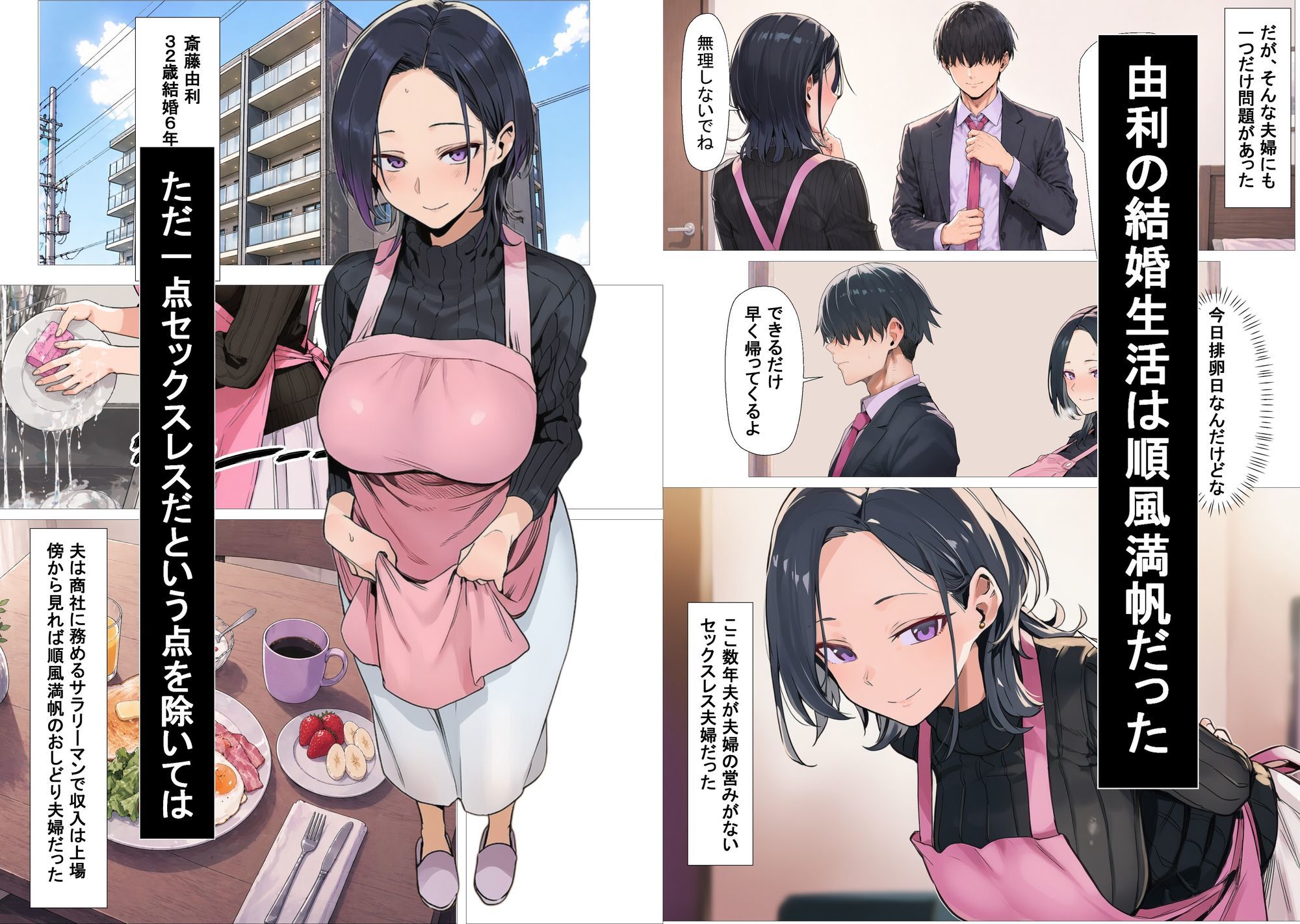 セックスレスの人妻は実はすごく性欲が強い人でした サンプル1ページ目