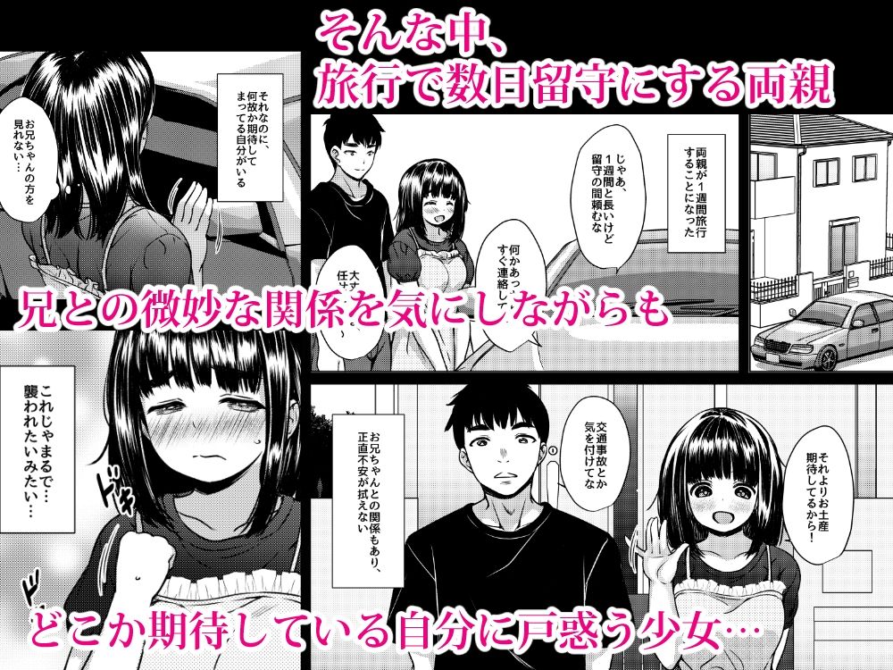 兄妹が終わる時  〜可愛く成長した妹に壊れた兄が手を出すまで〜 サンプル4ページ目