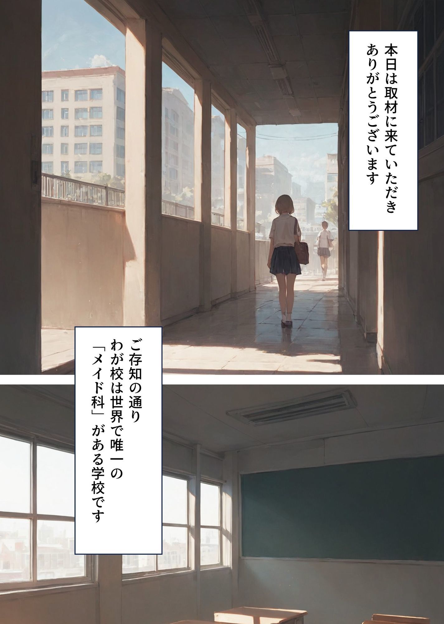 メイド学園の性奉仕授業 サンプル1ページ目