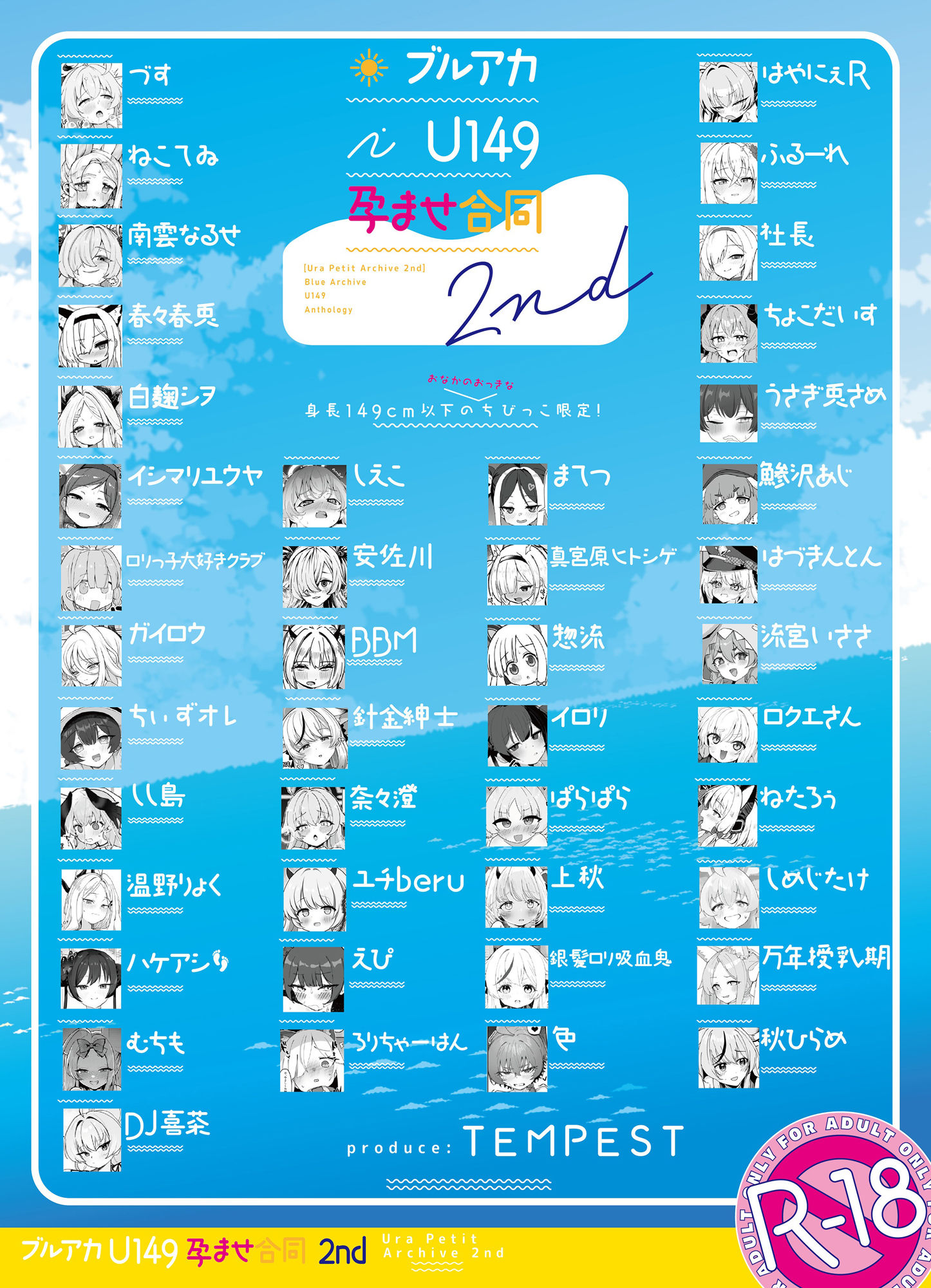ブルアカU149孕ませ合同2nd 〜Ura Petit Archive 2nd〜 サンプル2ページ目