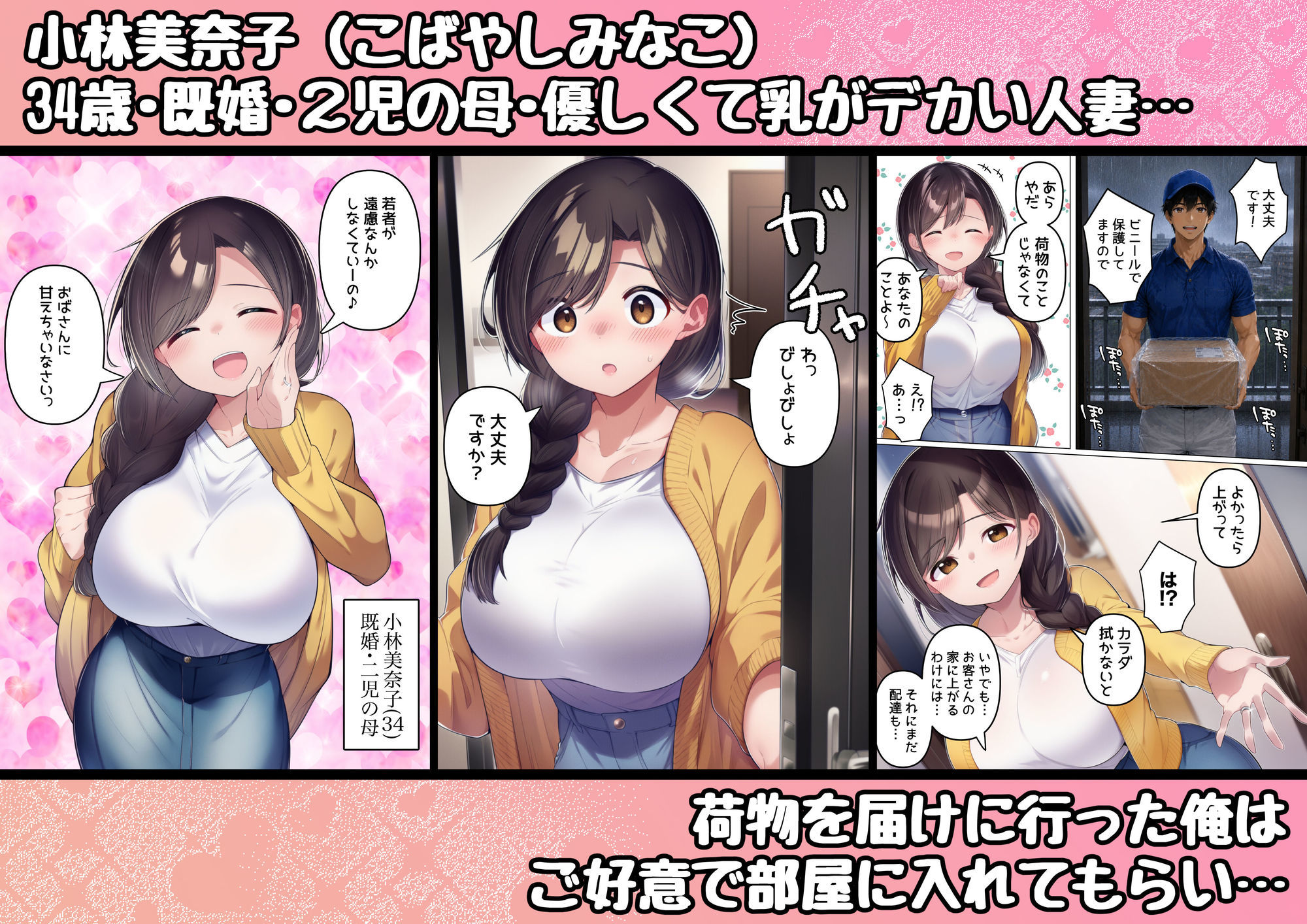 精子宅急便 〜え！？宅配BOXはマ◯コですか！？〜 サンプル2ページ目