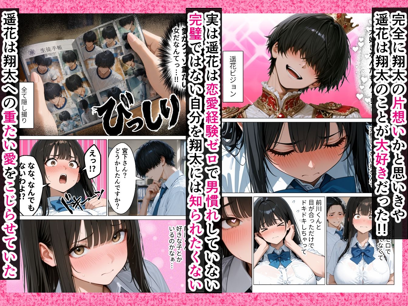 才色兼備な生徒会長が童貞陰キャの僕にだけあまあまになったので何度も生ハメ本気交尾しちゃいました サンプル2ページ目