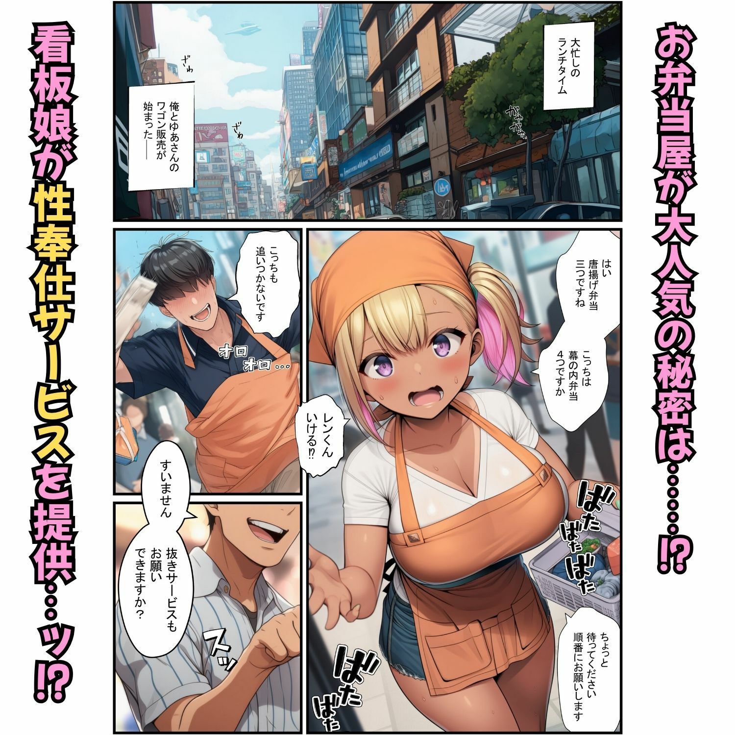 お弁当屋の看板娘が生ハメ奉仕！配達先で寝取られ肉便器堕ち サンプル3ページ目