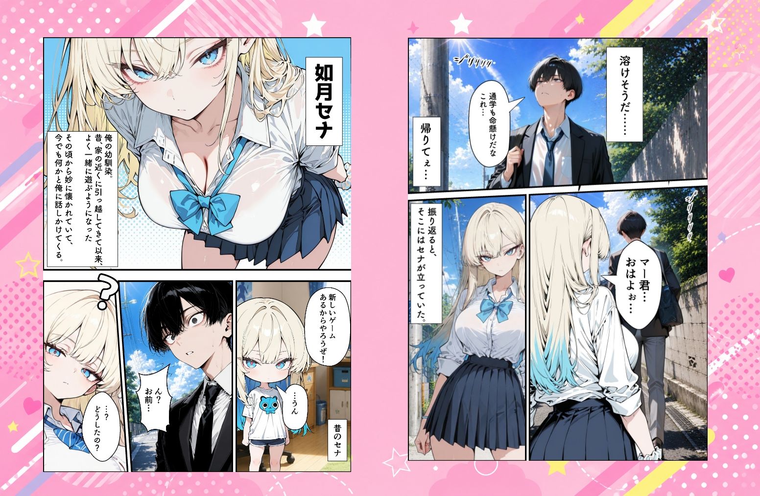 性知識に疎い幼馴染天然ギャルと本気子作りセックスしちゃう話 サンプル1ページ目