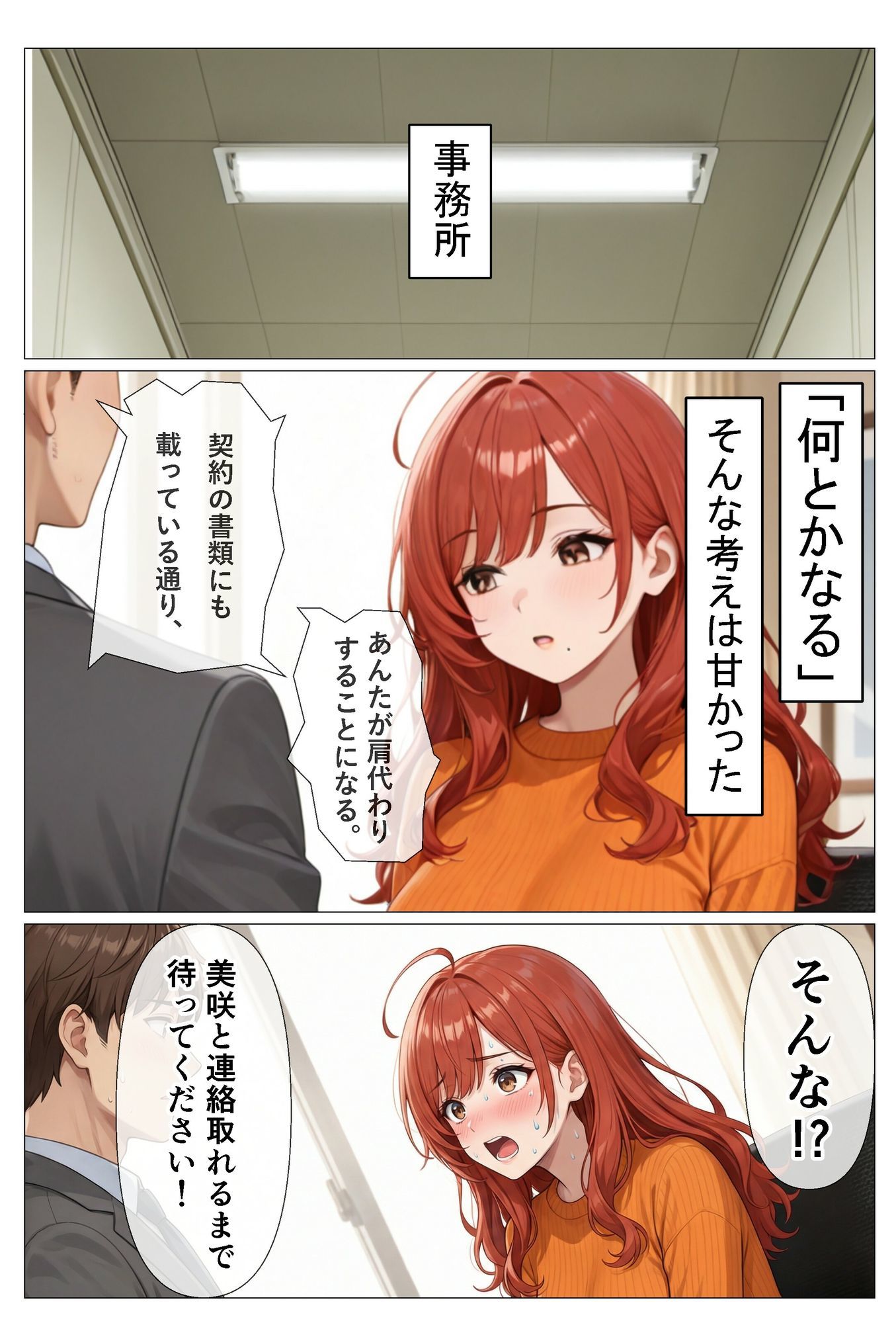 よくある身体で借金を返す話し サンプル4ページ目