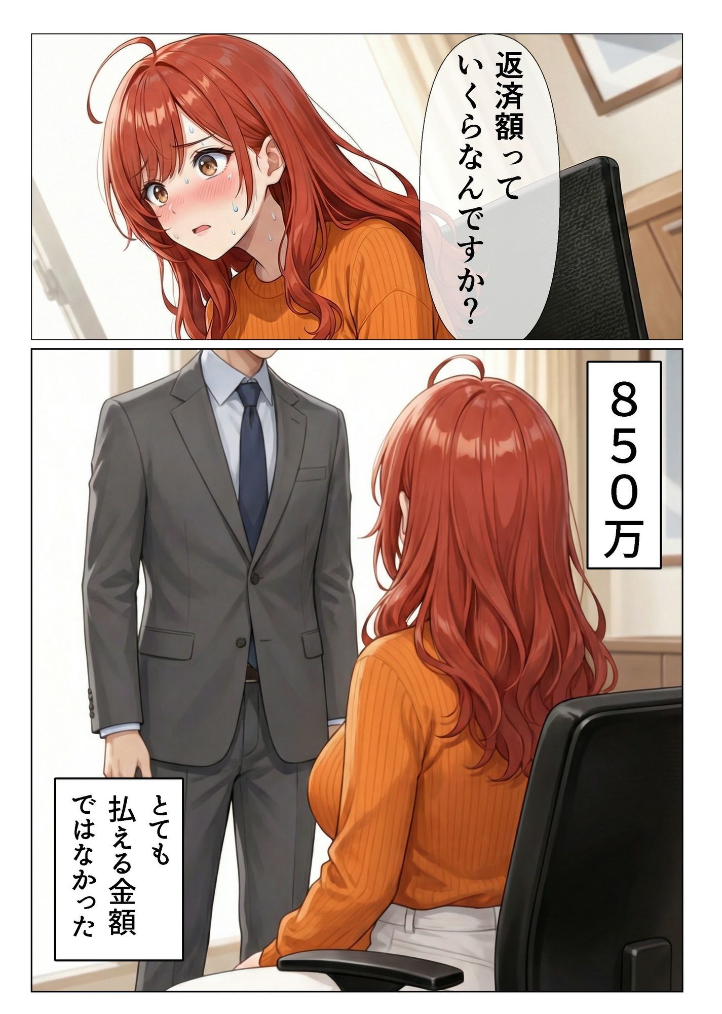 よくある身体で借金を返す話し サンプル5ページ目