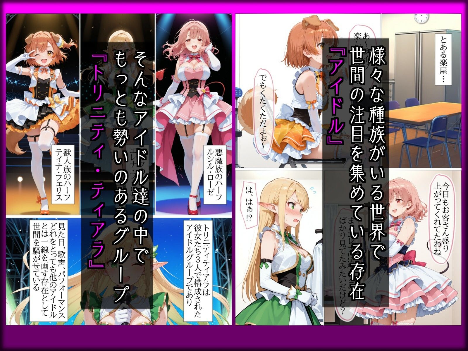 【NTR】彼氏持ち人気アイドルエルフ絶対服従〜社長室で身代わり秘書になった私〜 サンプル1ページ目
