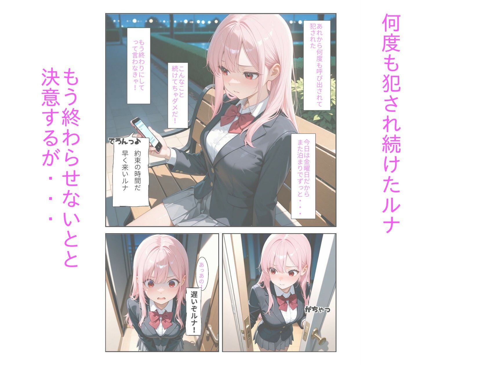 ピンク髪●Kを堕として屈服させる話 その3 サンプル1ページ目
