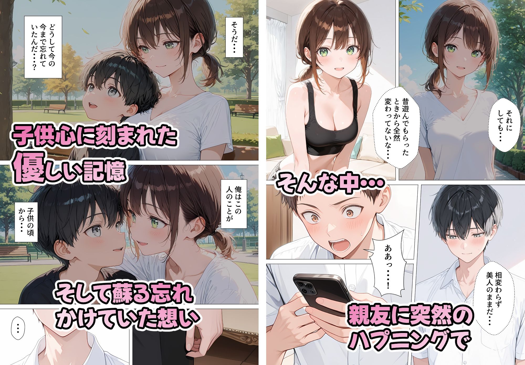 親友のお母さんに何度も種付けをした夏の夜 サンプル2ページ目