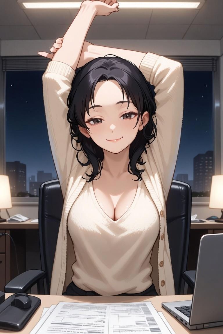 【人妻×PTA】PTAの人妻は、独身の彼の前でだけ崩れる ―役員作業の遅い夜― サンプル1ページ目
