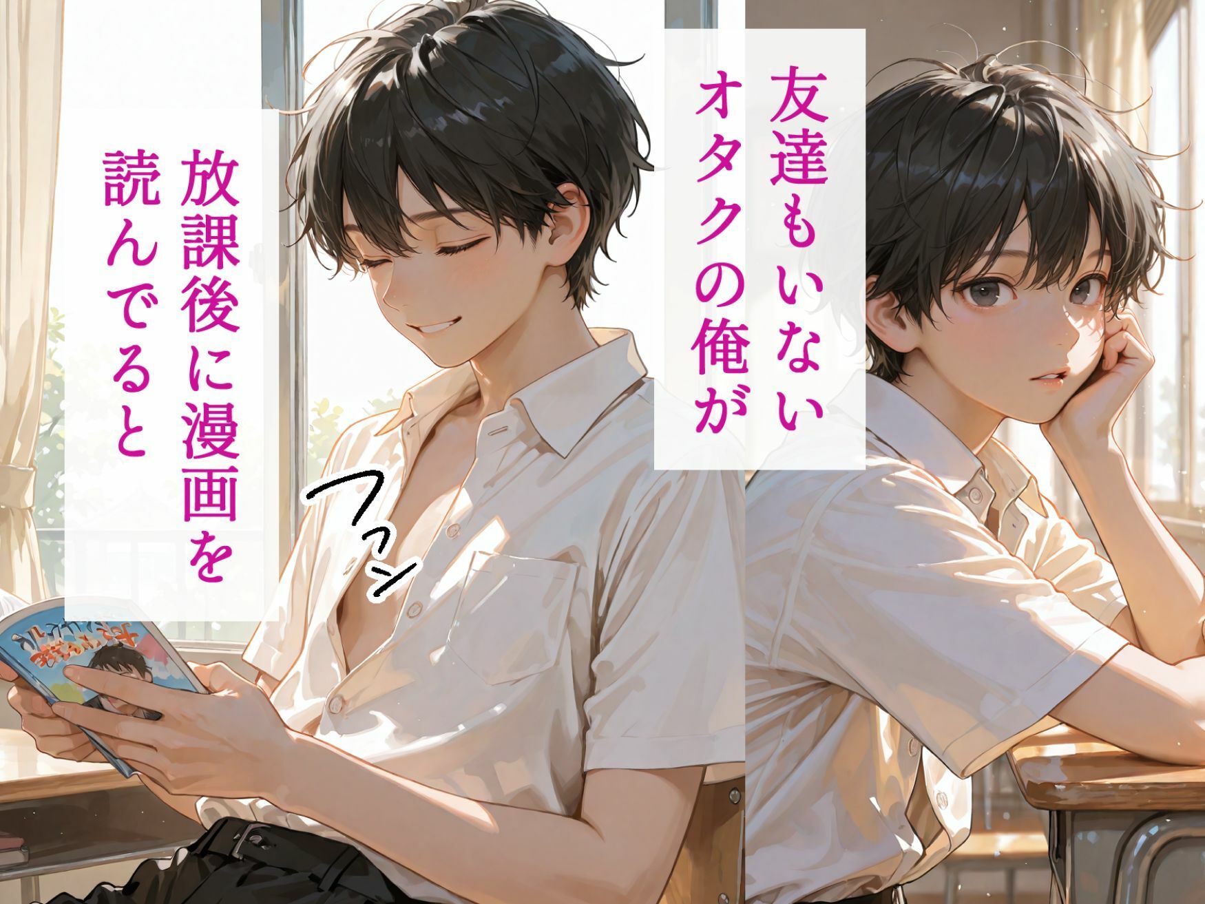 処女と童貞のオタクな二人が発情し過ぎて精液まみれになった件 サンプル2ページ目