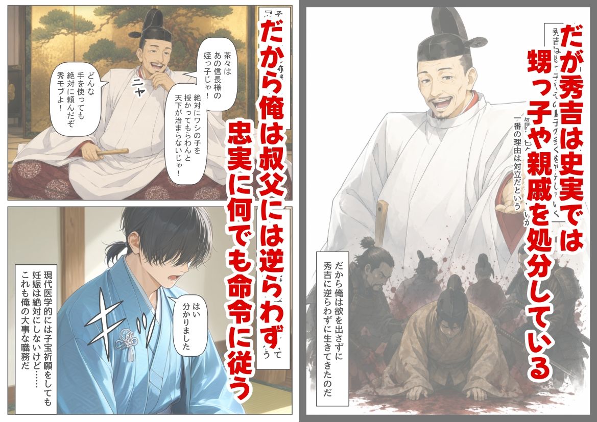 豊臣親戚！  〜秀吉の親戚に転生した〜 サンプル3ページ目
