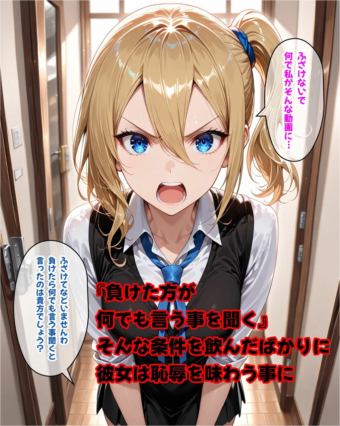 金髪クールギャル 敗北の代償 〜見知らぬ男に処女を捧げる屈辱撮影〜 サンプル1ページ目