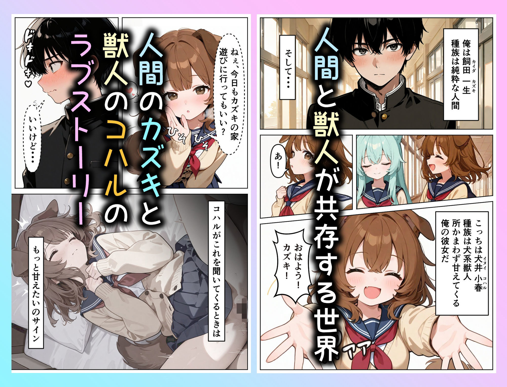 犬系彼女は甘えたい サンプル1ページ目