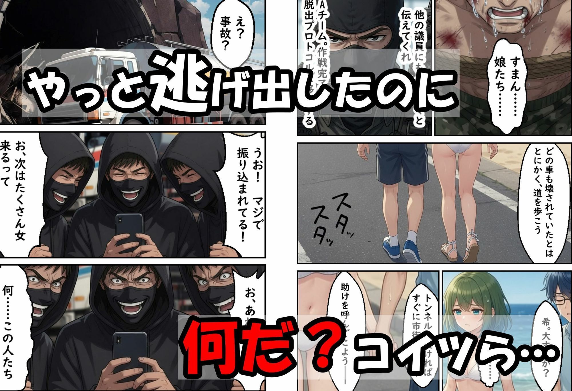 僕の新妻が海に押し寄せたテロリストに犯●れる訳がない サンプル6ページ目