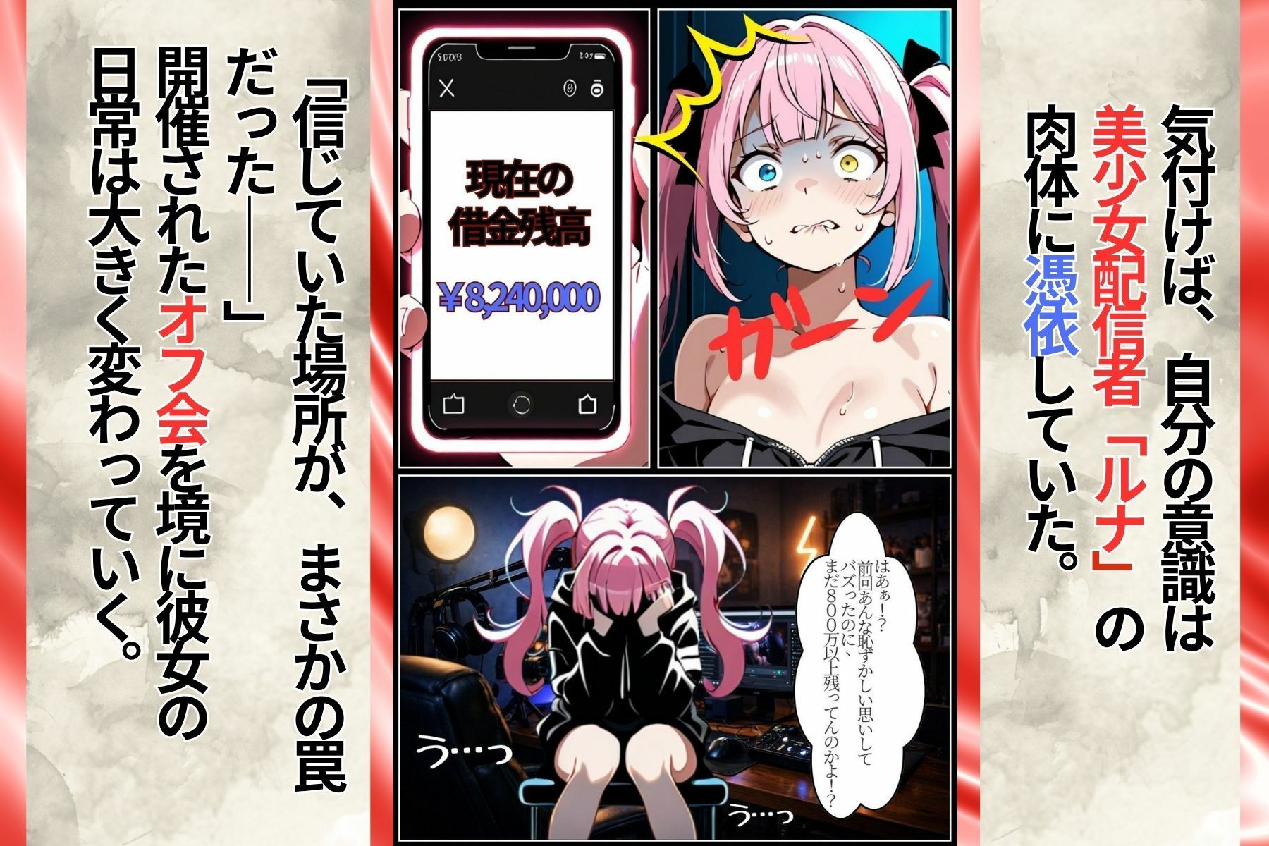 裏切りのオフ会に呼ばれて密室でおもちゃにされたら、男たちの絶倫ピストンでさらに脳まで雌堕ちさせられました サンプル2ページ目