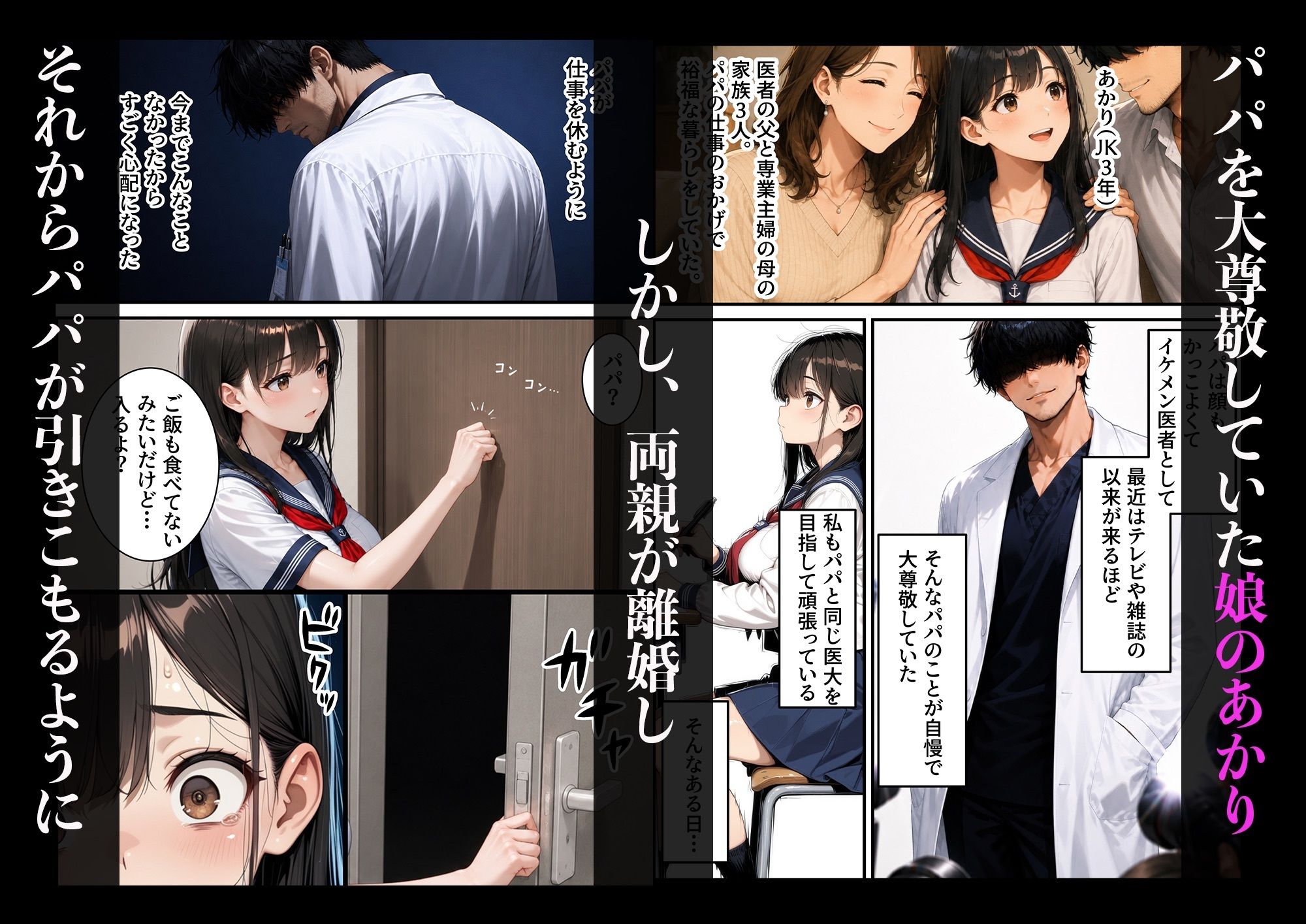尊敬していたパパから洗脳されてSEX依存になりました サンプル1ページ目