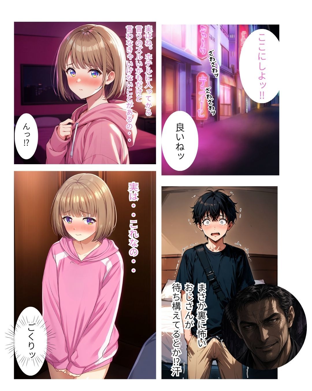 人気裏垢女子のオフパコに行ったら男の娘だった件 サンプル6ページ目