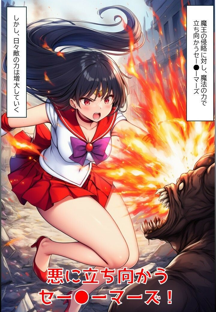 火星戦士の悪堕ち〜セー●ーマーズの受難〜 サンプル1ページ目
