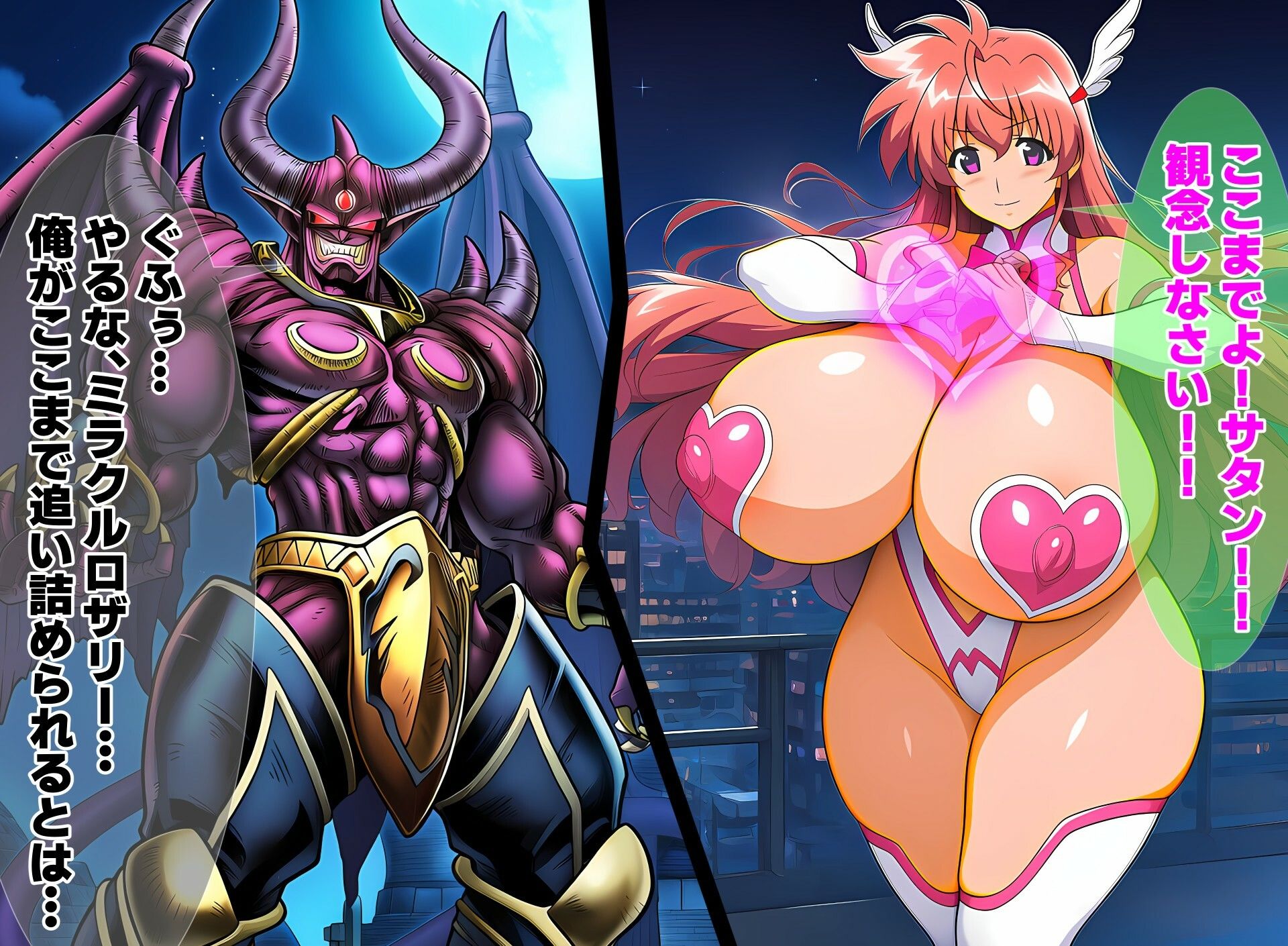 超乳天使ミラクル・ロザリー 聖戦士と白濁の誓い サンプル1ページ目