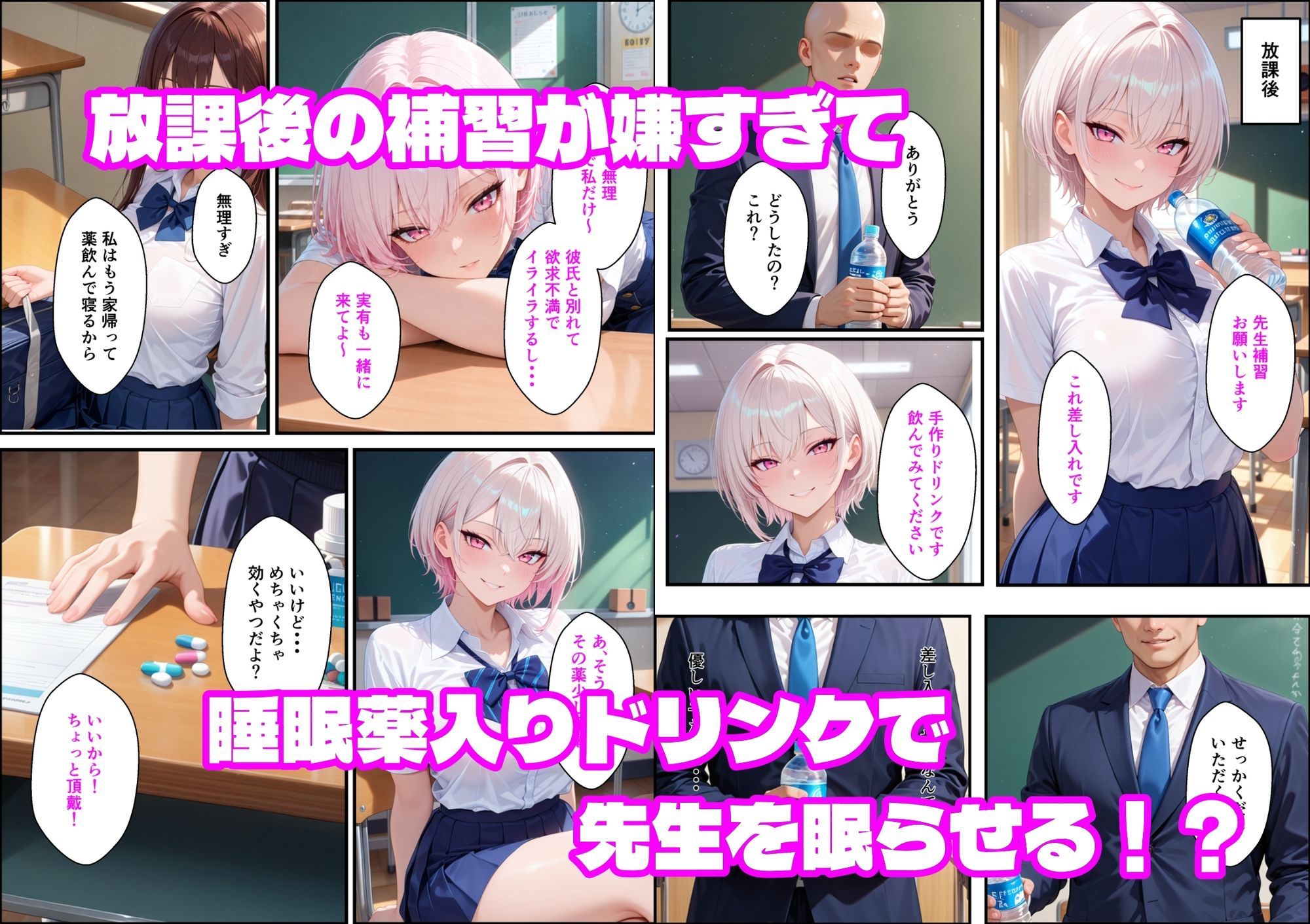 童貞非モテ教師の俺が、小悪魔白ギャルに射精管理される話 サンプル2ページ目