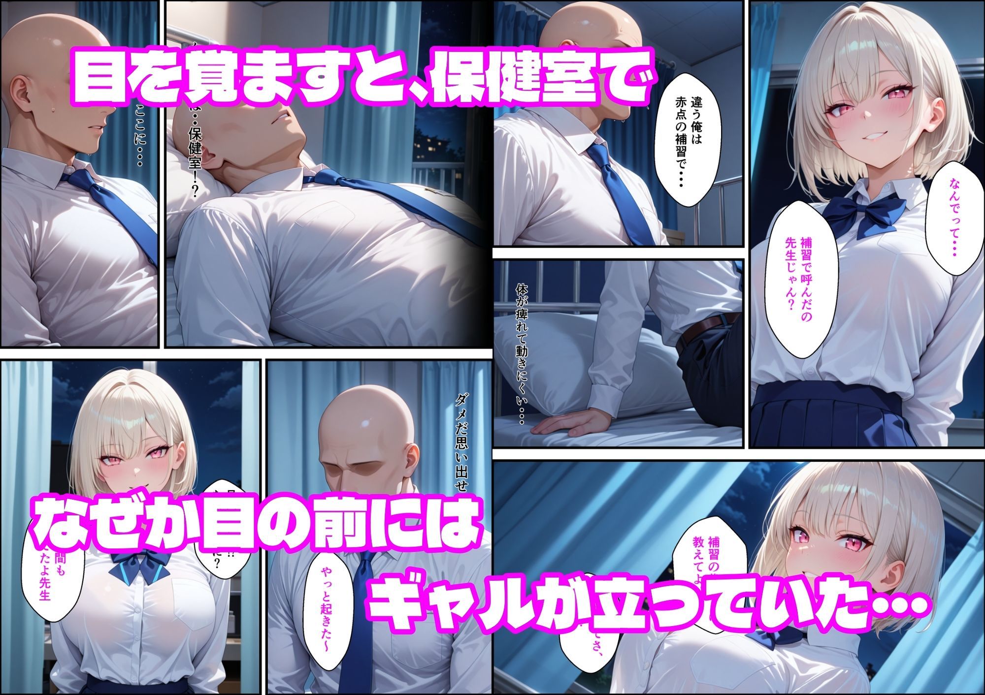 童貞非モテ教師の俺が、小悪魔白ギャルに射精管理される話 サンプル3ページ目