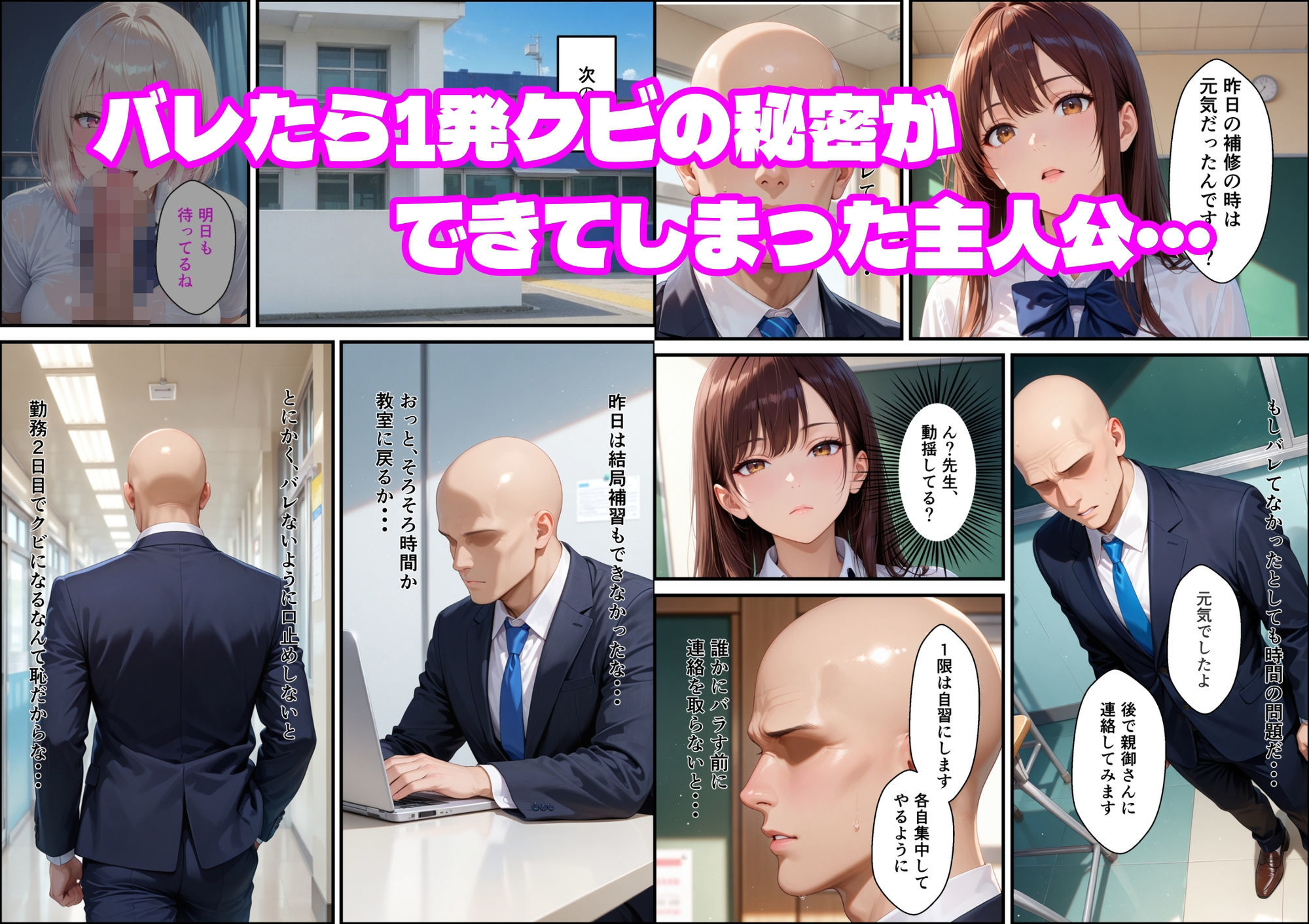 童貞非モテ教師の俺が、小悪魔白ギャルに射精管理される話 サンプル7ページ目