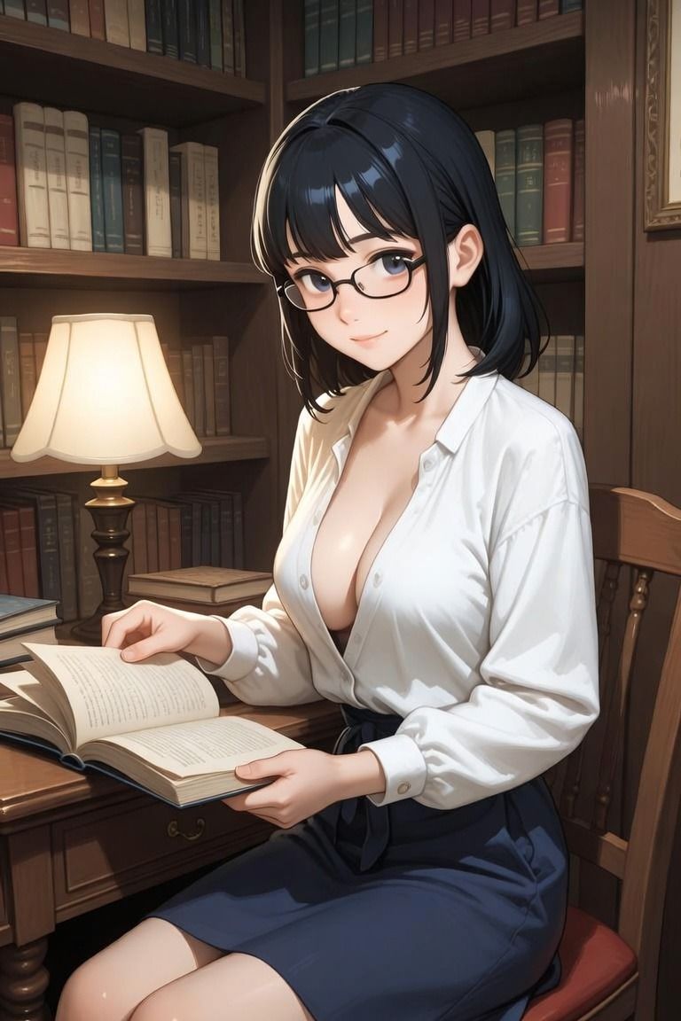 【年上お姉さん×古書喫茶】古書喫茶のお姉さんは、閉店後だけ頁をめくる手を止める サンプル4ページ目