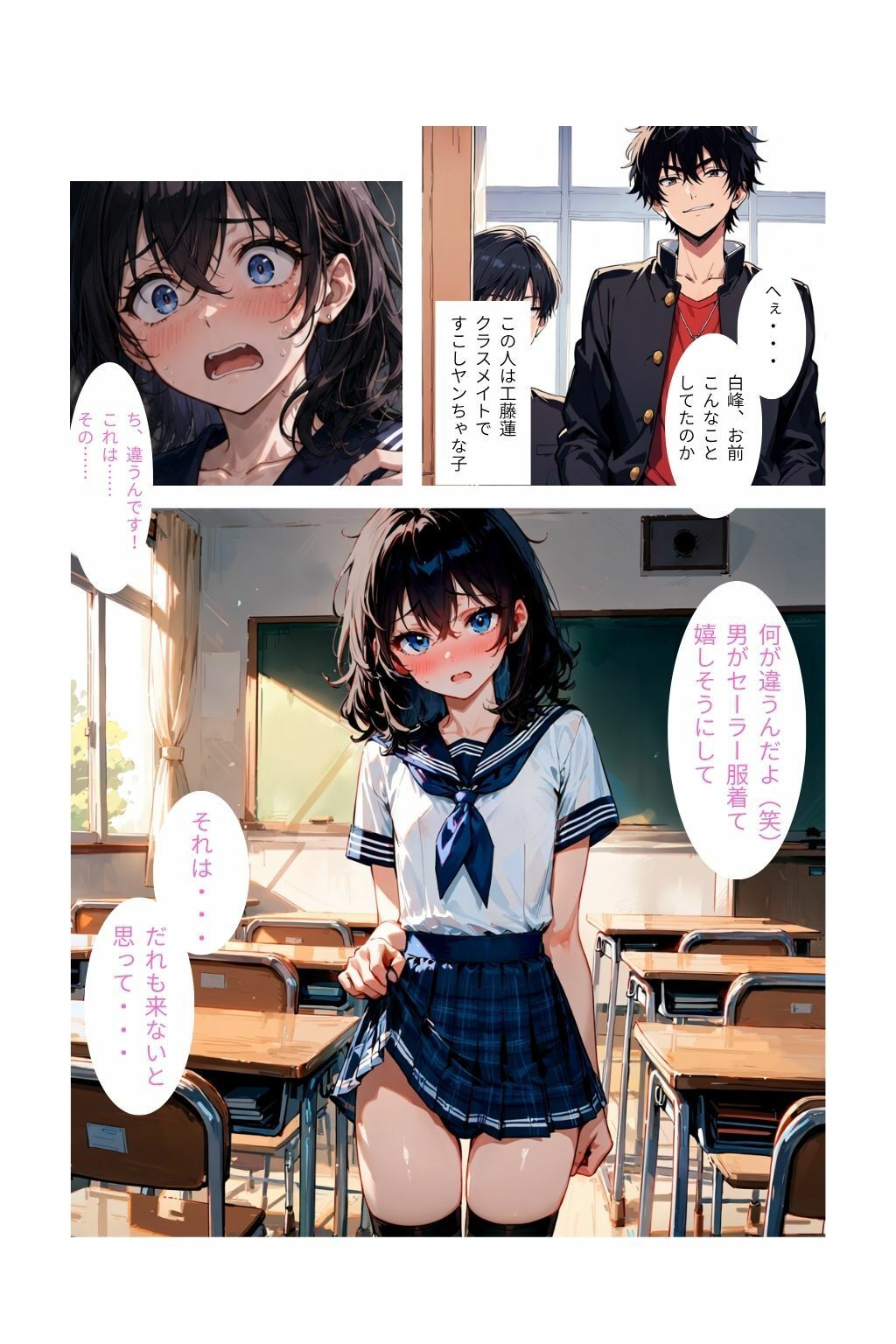 男の娘は今日も犯●れる〜アナル中出し精液まみれの日々〜 サンプル3ページ目