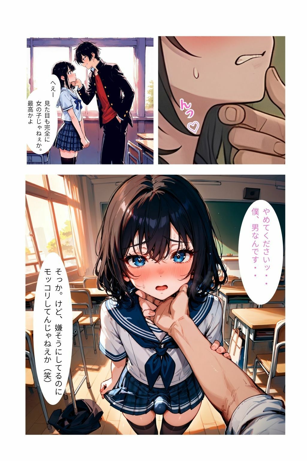 男の娘は今日も犯●れる〜アナル中出し精液まみれの日々〜 サンプル4ページ目