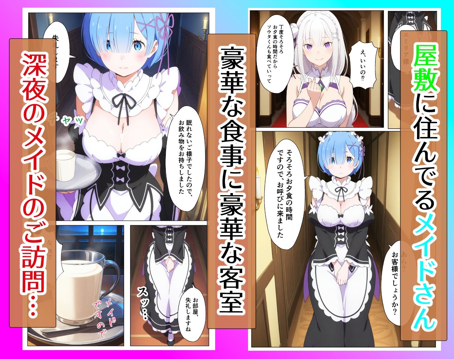 森で迷った僕を拾ったのはエ〇リアとレ〇でした〜屋敷で始まる種付け三昧の夏休み〜 サンプル4ページ目