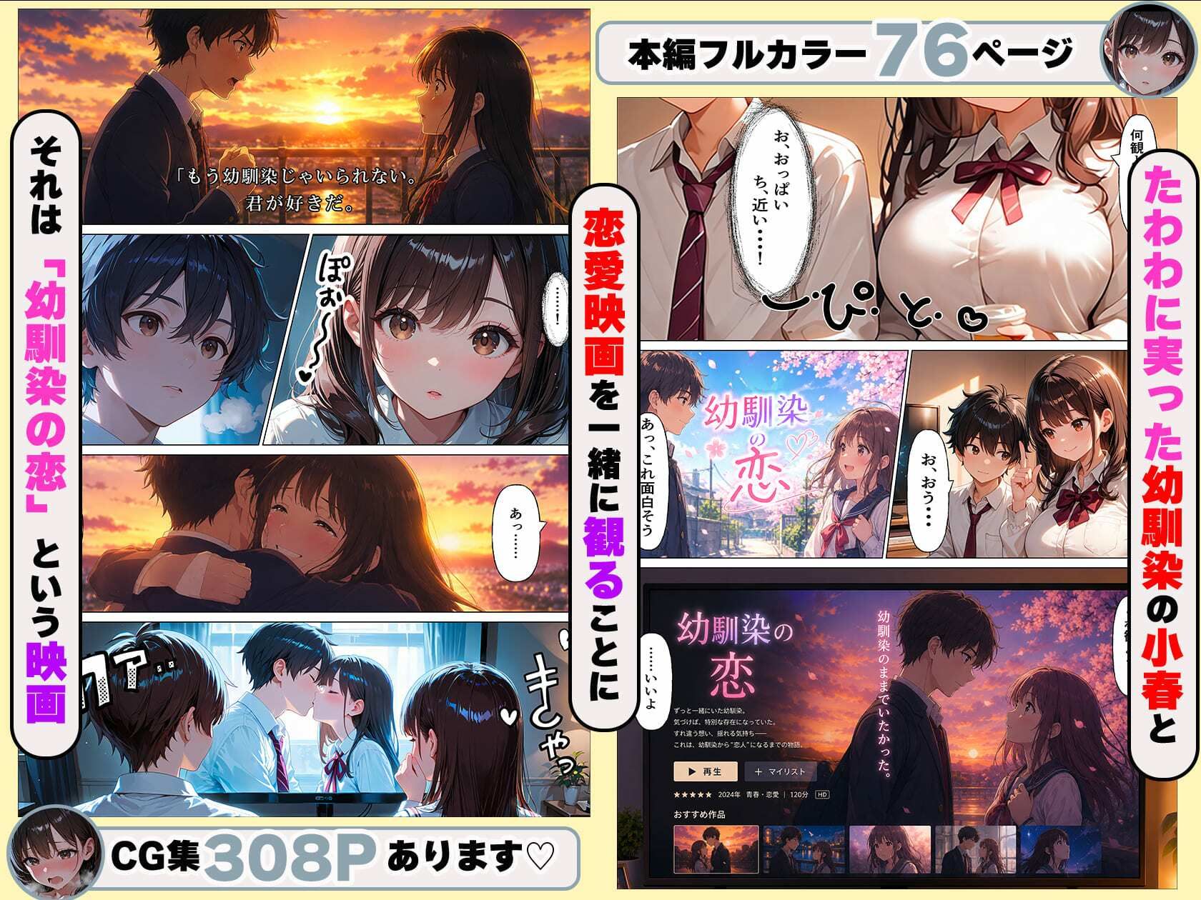 たわわに実った幼馴染は今日も僕の部屋へ入り浸るー初めてのセックスー サンプル4ページ目