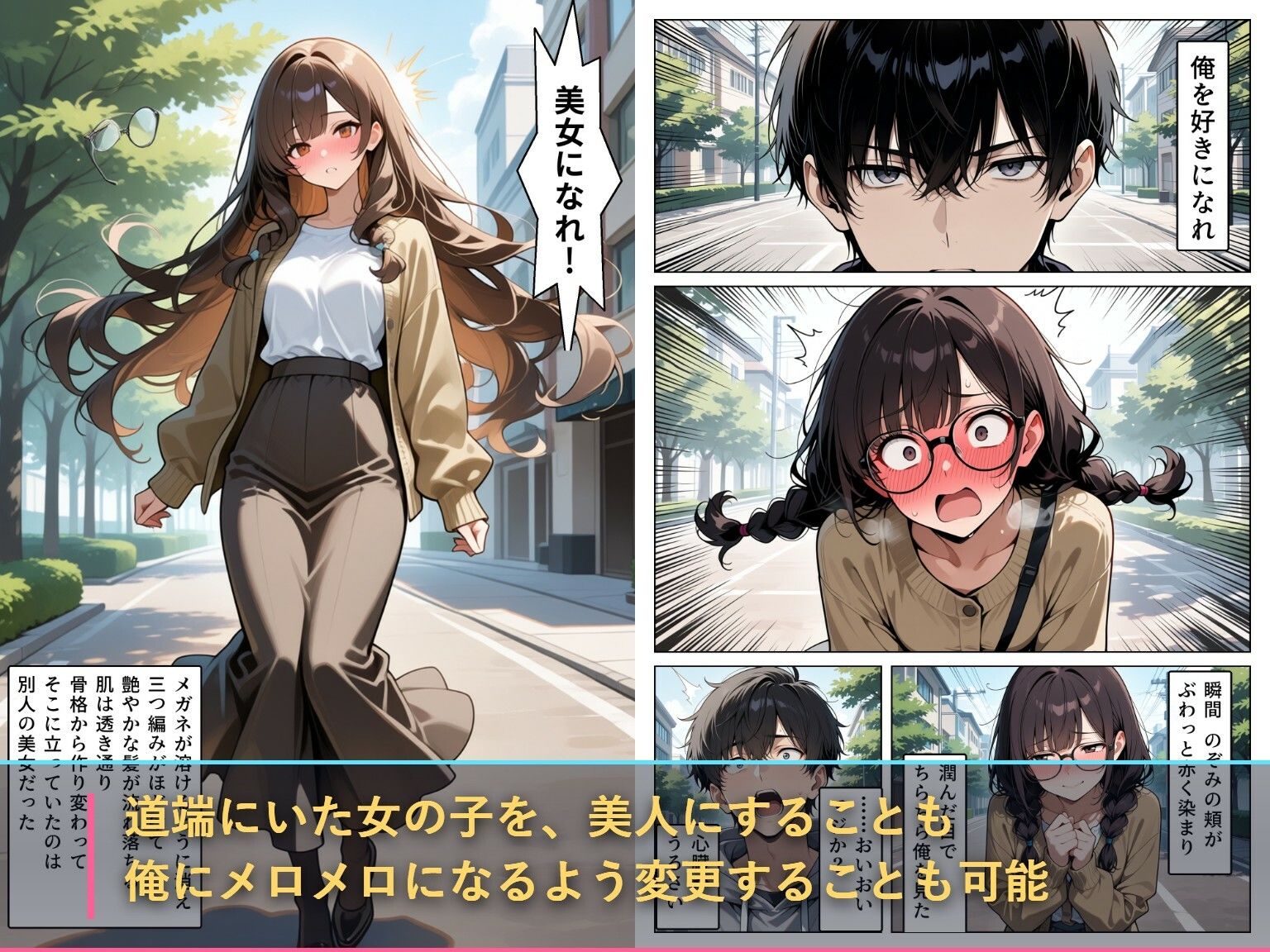 改変チートで街一帯を俺のものにしてみた サンプル2ページ目