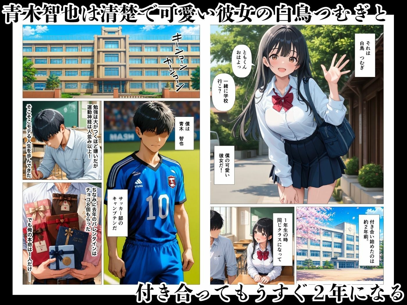 清楚彼女は処女を奪われイキ狂い寝取られる サンプル1ページ目
