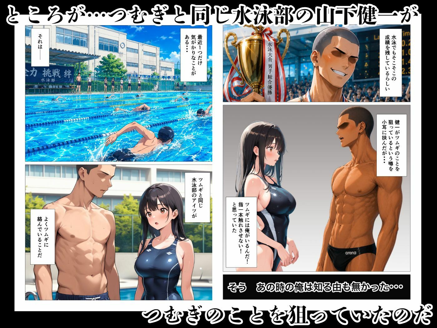 清楚彼女は処女を奪われイキ狂い寝取られる サンプル3ページ目