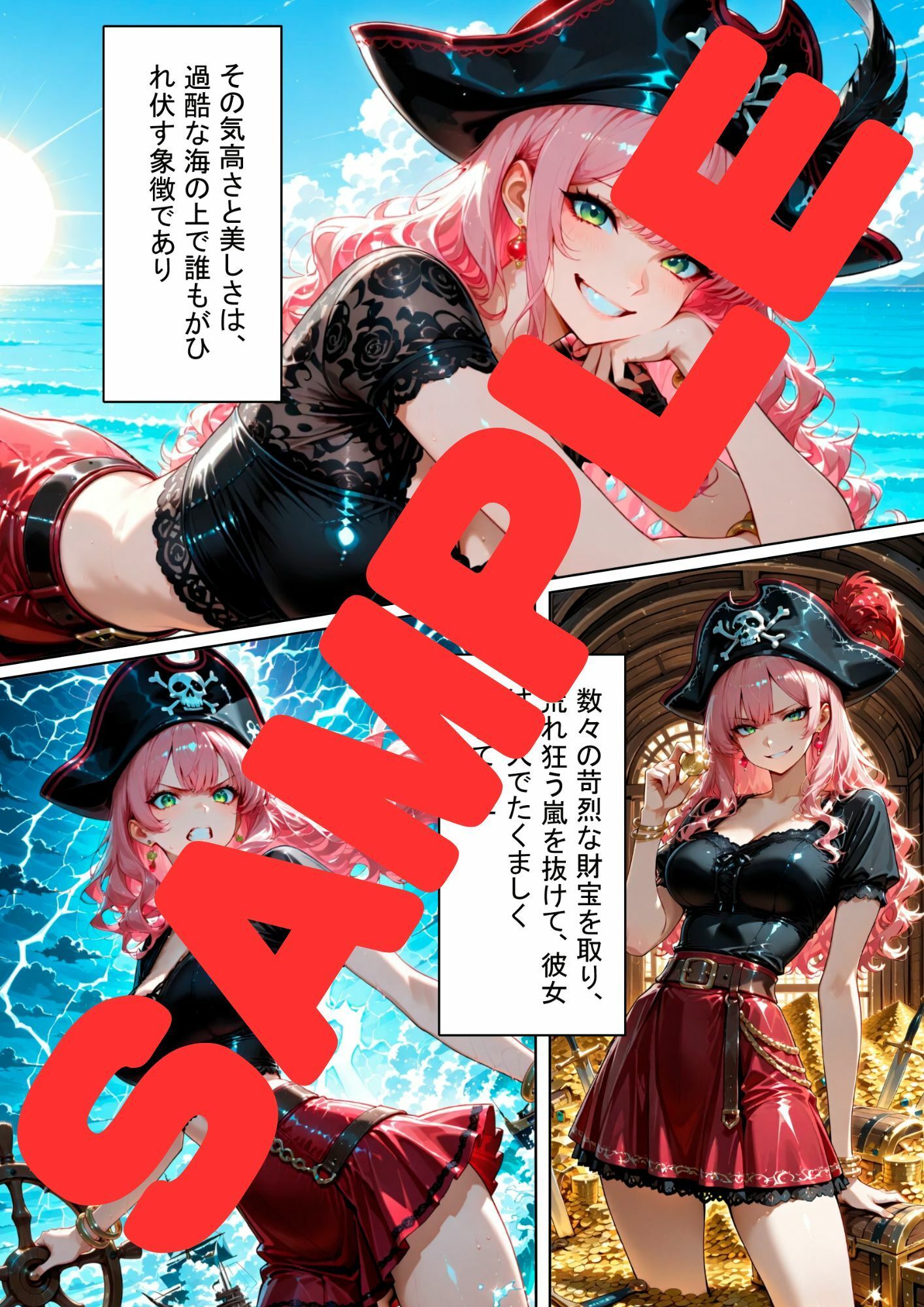 潮騒の果て、快感に溺れた女海賊の終着点 サンプル4ページ目