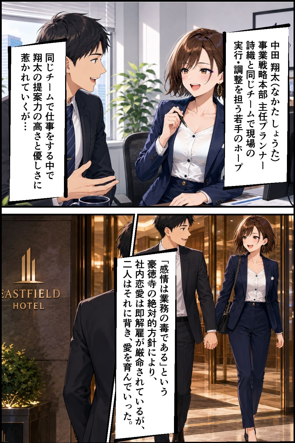 社内NTR調教 部下の彼女を奪い、極上のメスに仕立て上げる サンプル9ページ目