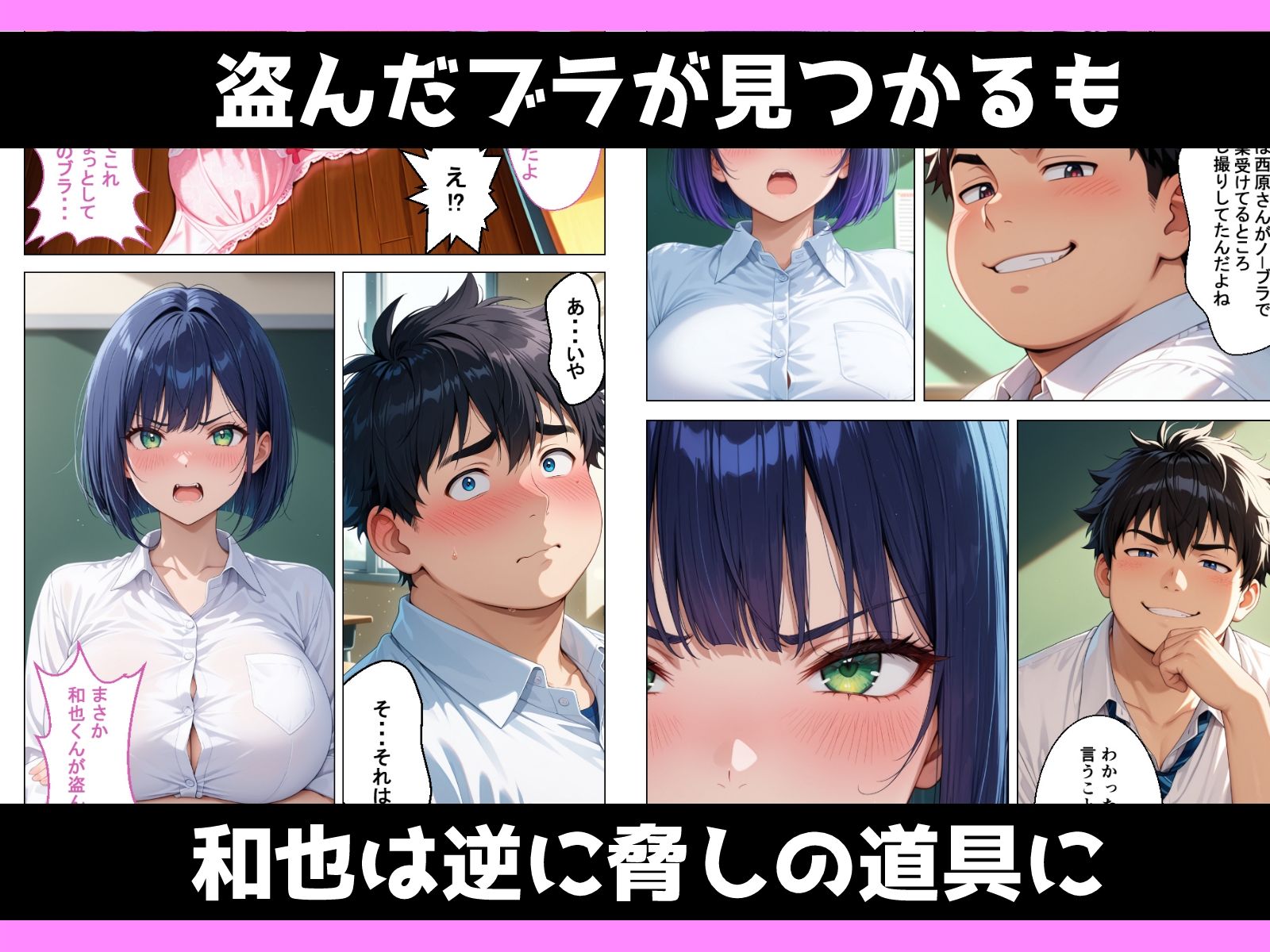 地味陰キャエリート巨乳がノーブラばれてメス堕ちさせられる話 サンプル5ページ目
