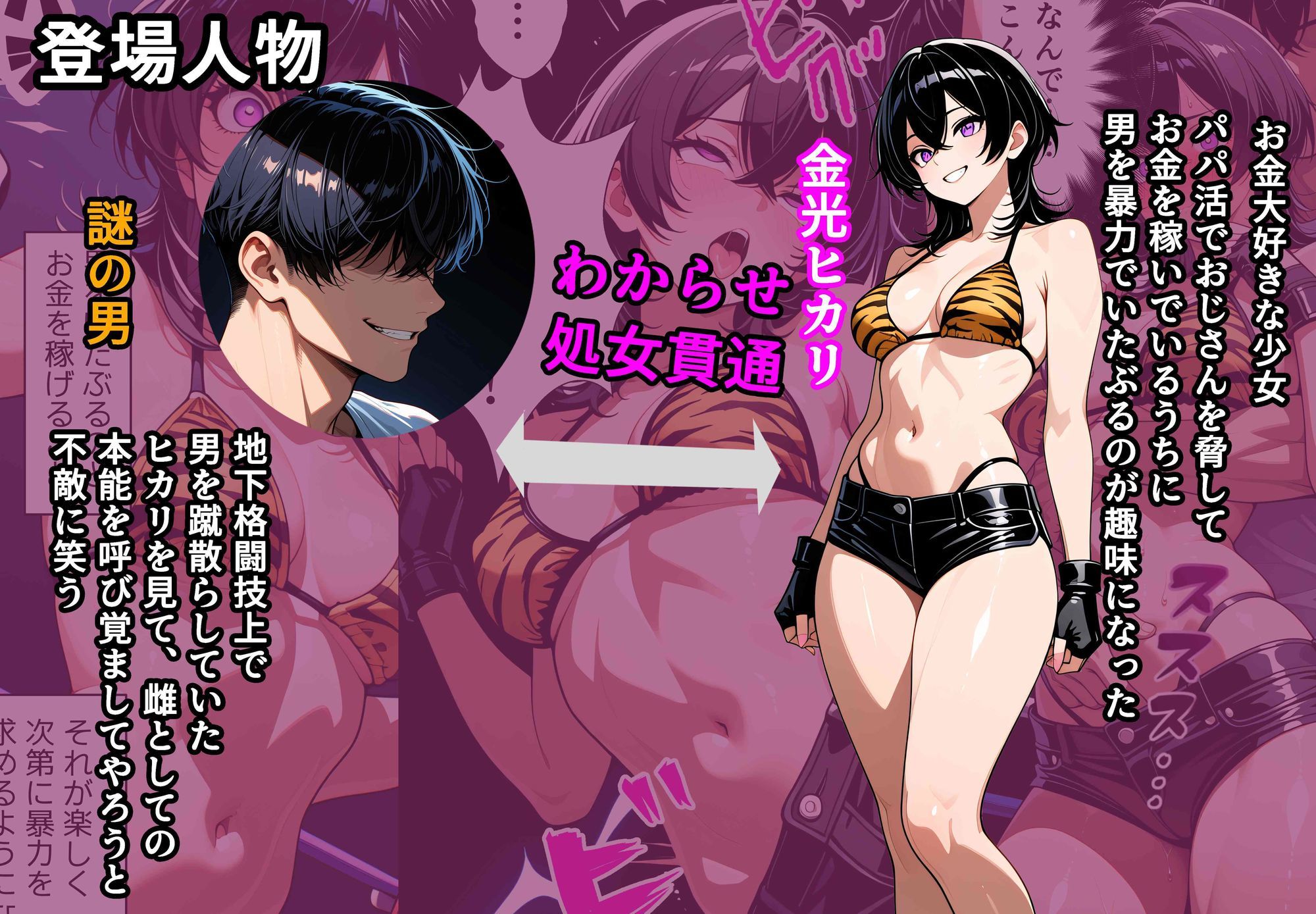 格闘少女わからせ快楽堕ち サンプル1ページ目
