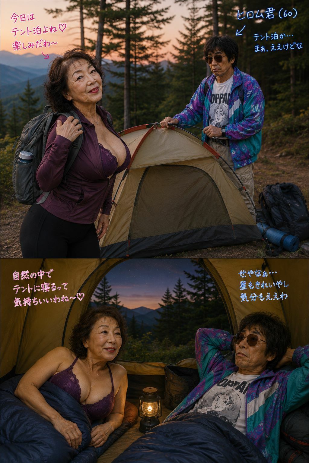 妙子（タエコ）と弘（ヒロム）16 妙子と弘の軽登山編 サンプル4ページ目
