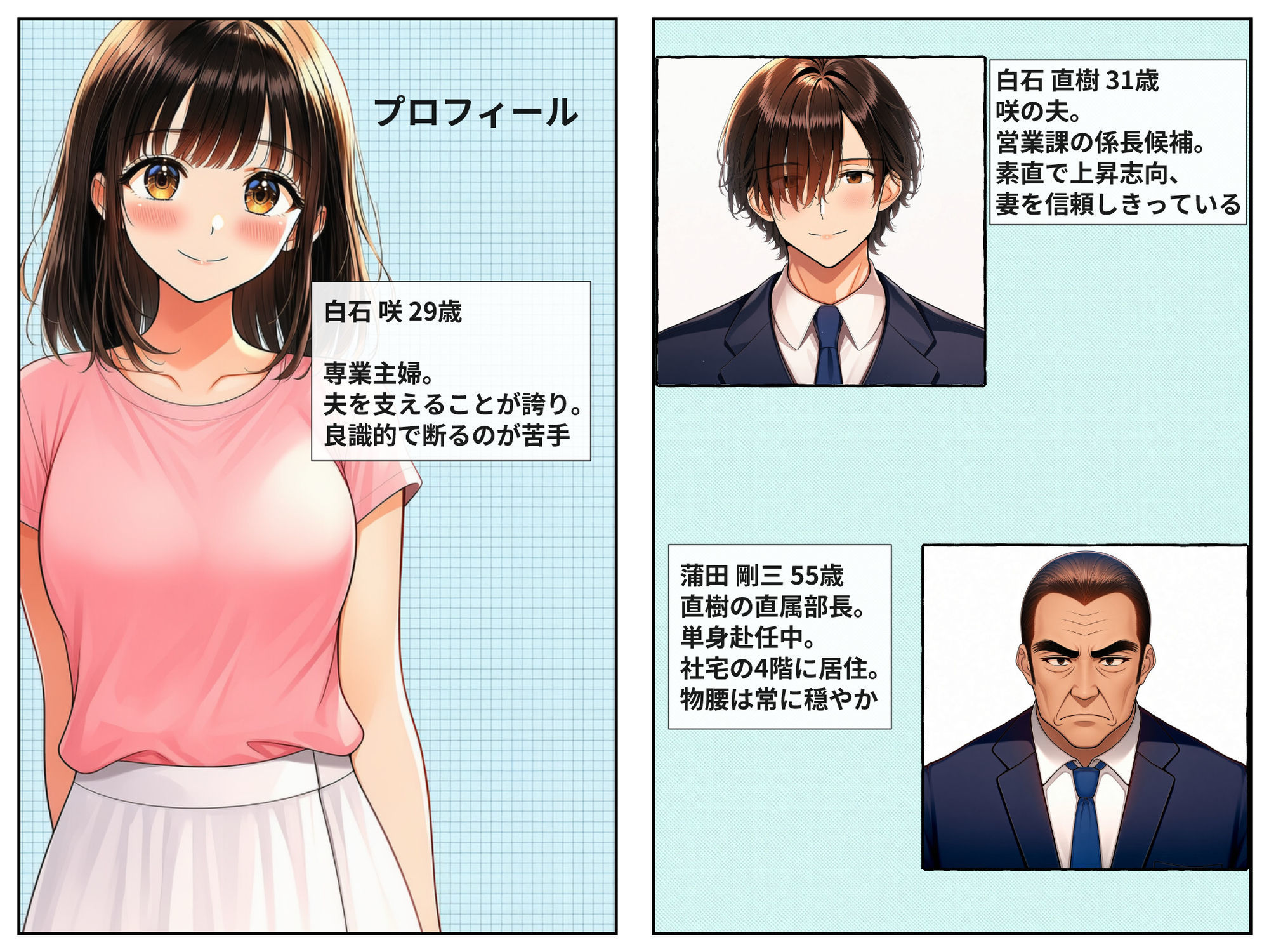 社宅の人妻 〜夫の昇進は、上司の妻役から〜 前編 サンプル6ページ目