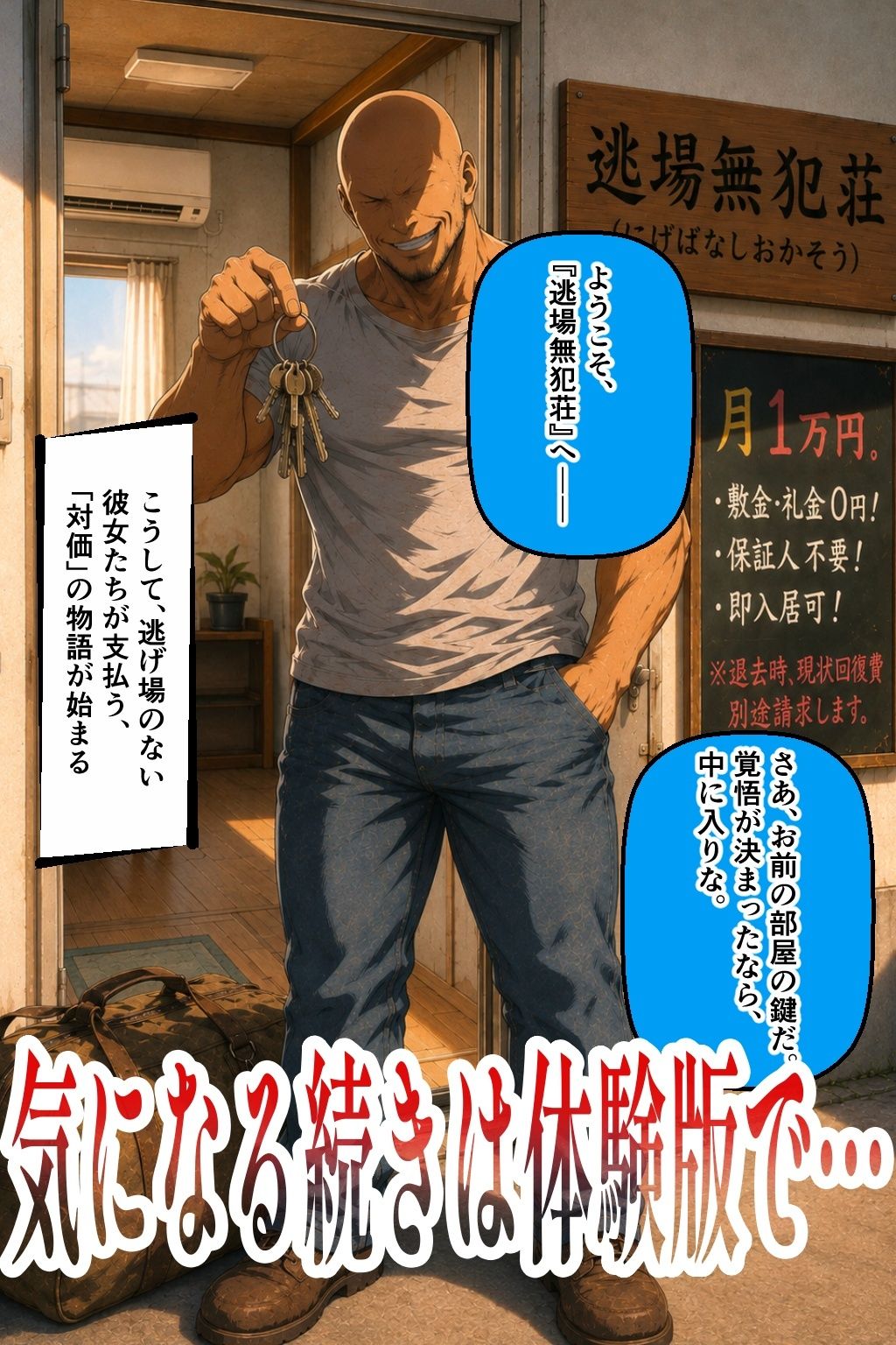 訳あり美女限定アパート！逃場無犯荘  大家に調教される逃亡メスたち  橘葵編 サンプル7ページ目