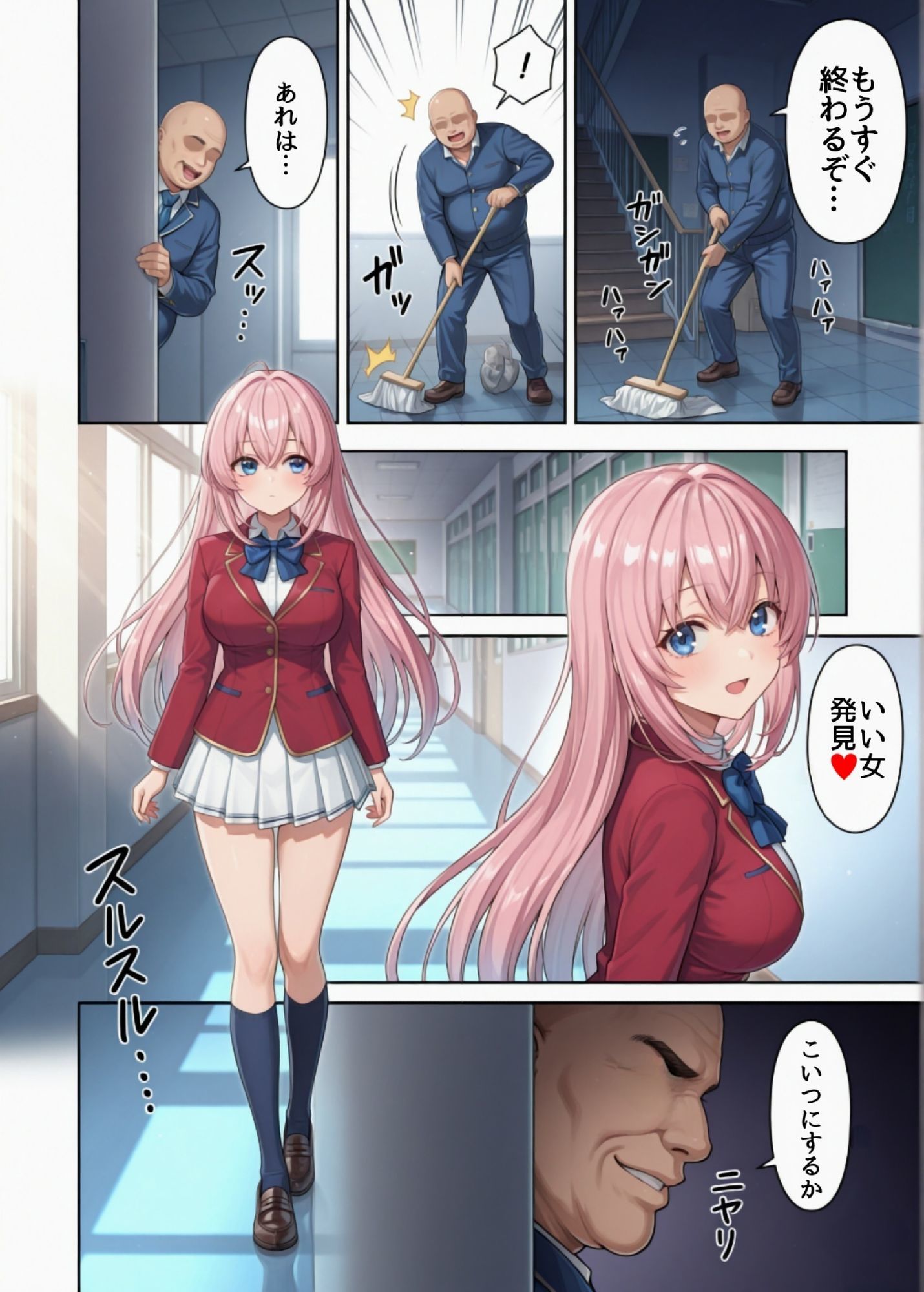 一之瀬帆波と催●おじさん 1＋2 サンプル1ページ目