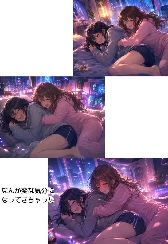 くすぐりあいっこ  レズの親友に我慢ゲームの敗者は拘束されて・・・ サンプル4ページ目