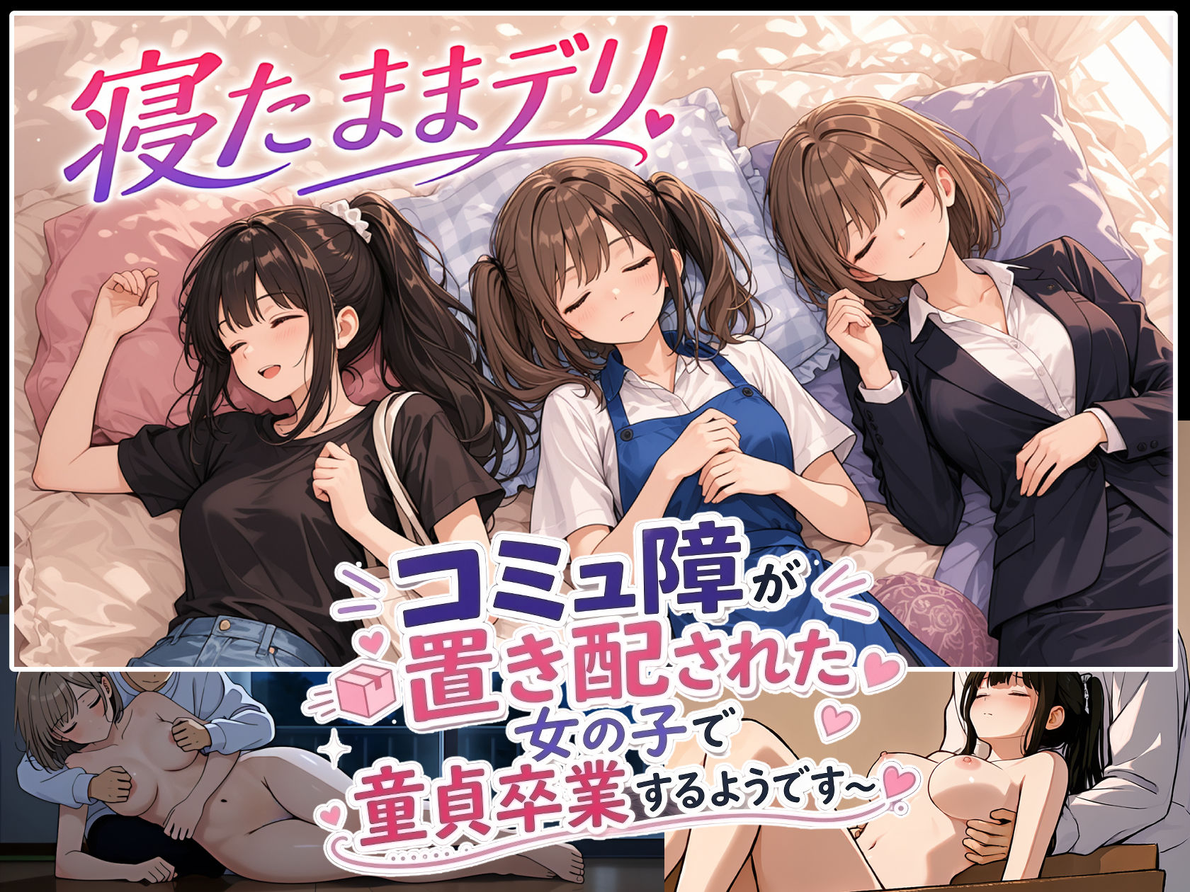 寝たままデリ 〜コミュ障が置き配された女の子で童貞卒業するようです〜 サンプル7ページ目